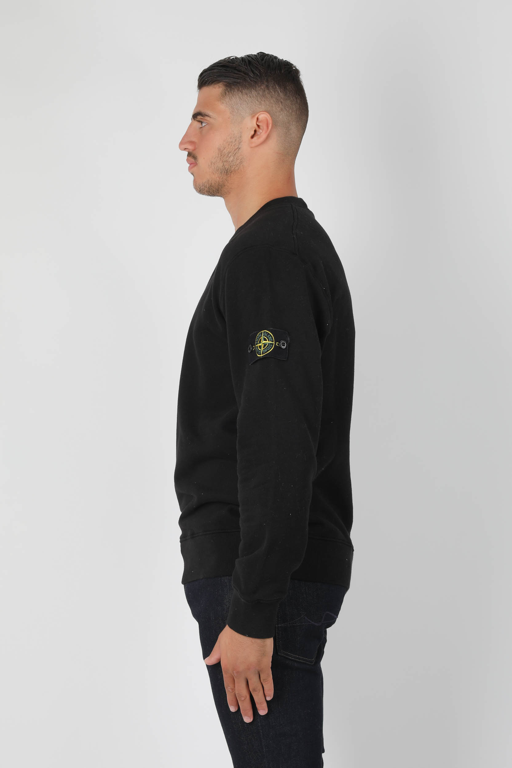 SWEAT-SHIRT STONE ISLAND NOIR 731563020-V0029