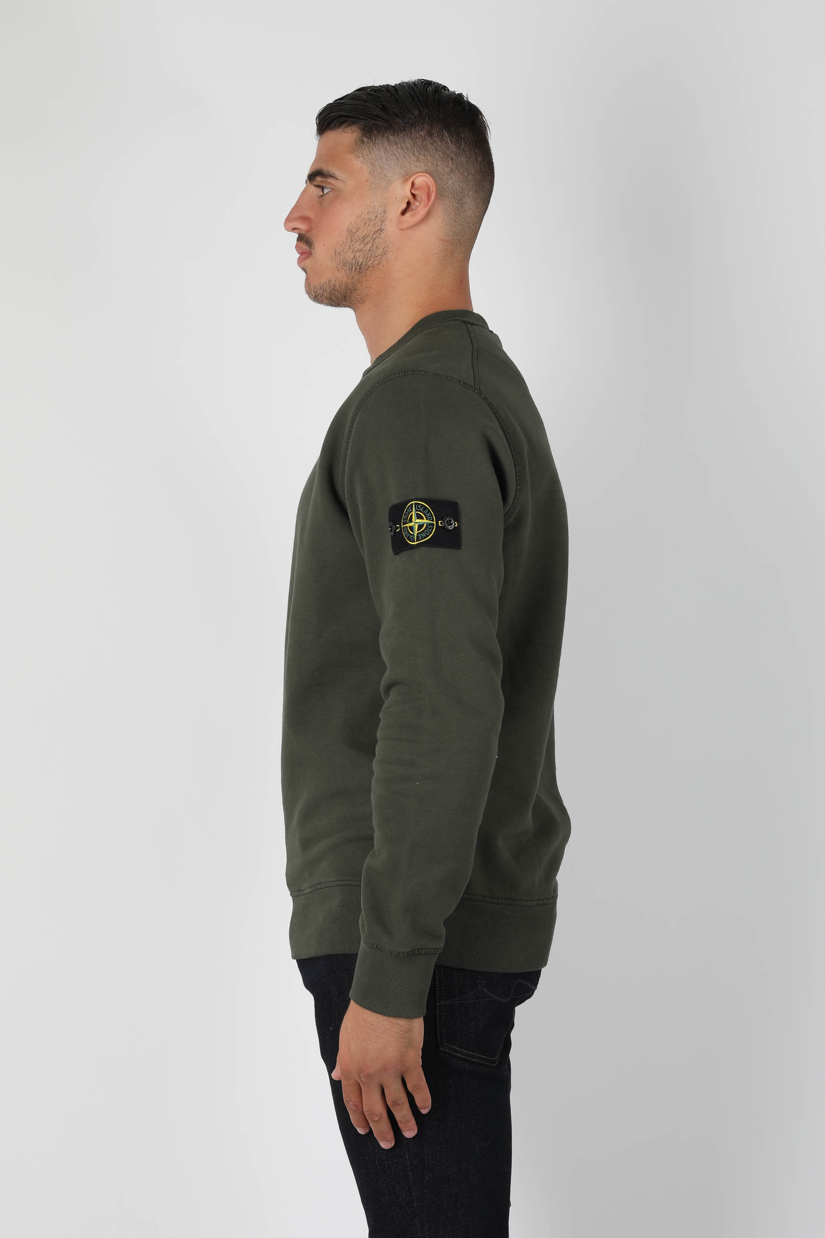 SWEAT-SHIRT STONE ISLAND KAKI 731563020-V0059