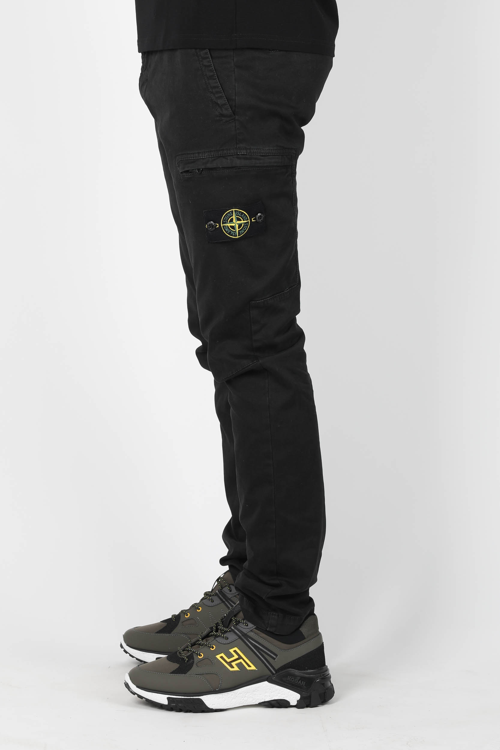 PANTALON CARGO STONE ISLAND NOIR 7315321L1-V0129