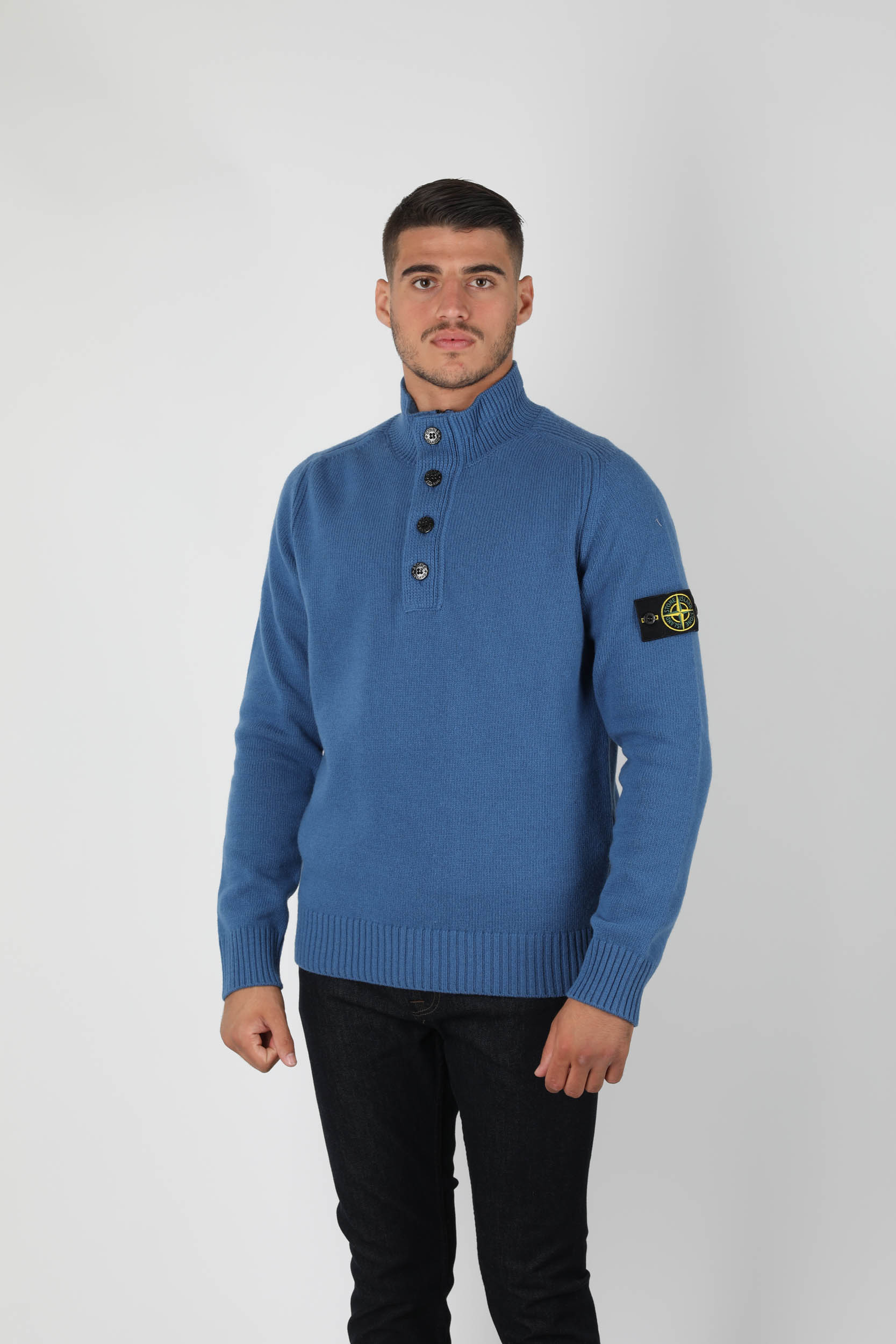 PULL STONE ISLAND BLEU ROI 7315532A3-V0043