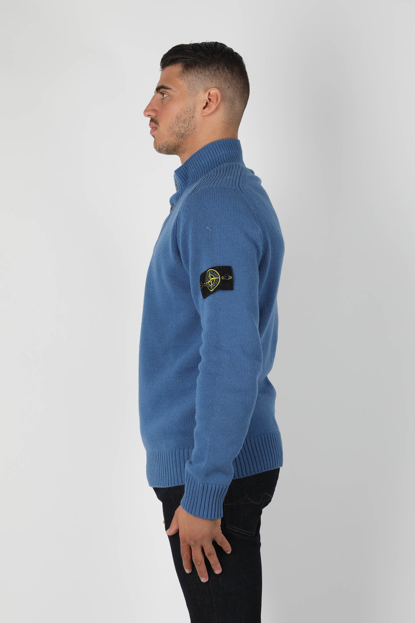 PULL STONE ISLAND BLEU ROI 7315532A3-V0043