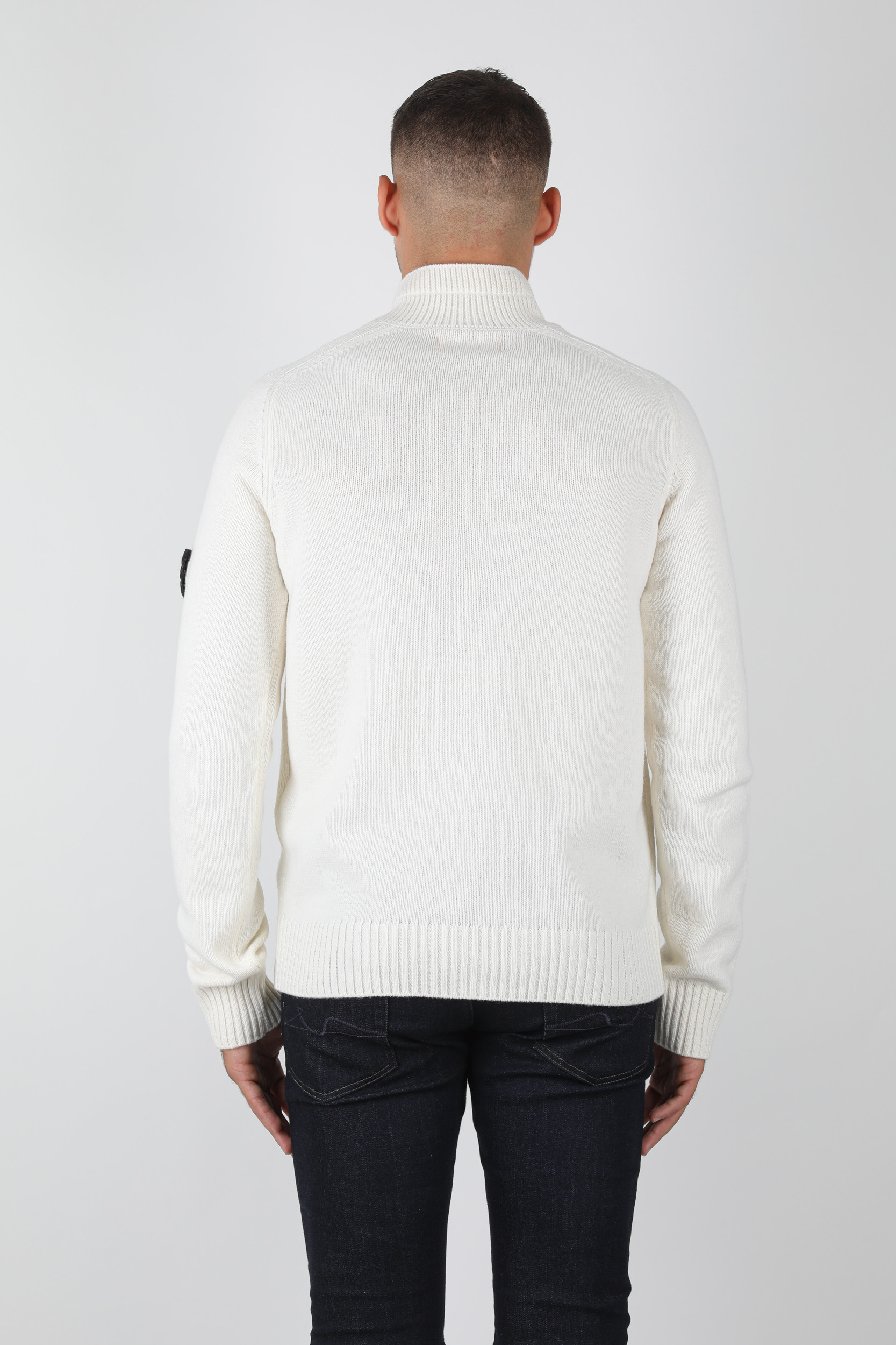 PULL STONE ISLAND BLANC 7315532A3-V0099