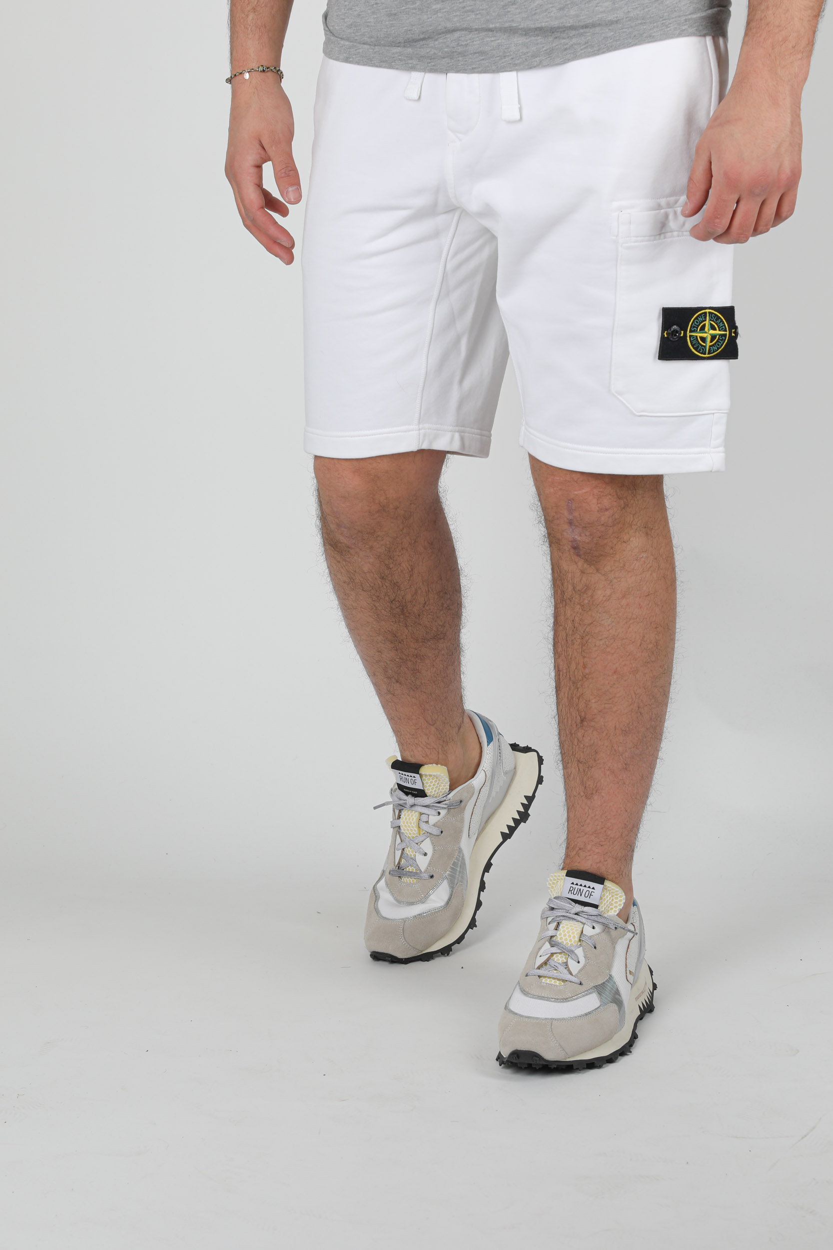 SHORT STONE ISLAND BLANC 741564651-V0001