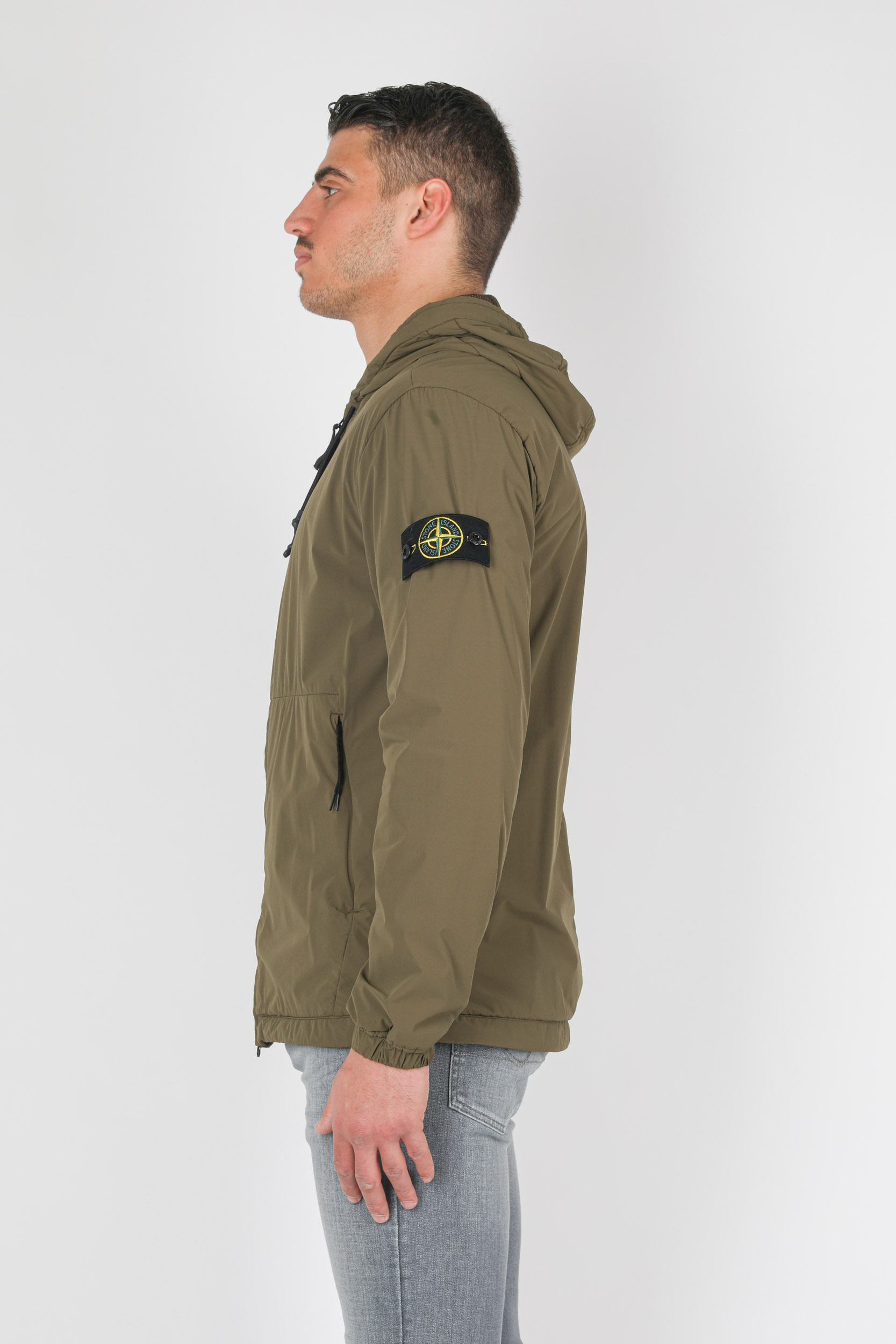 VESTE STONE ISLAND NYLON STRETCH KAKI 741542731-V0058