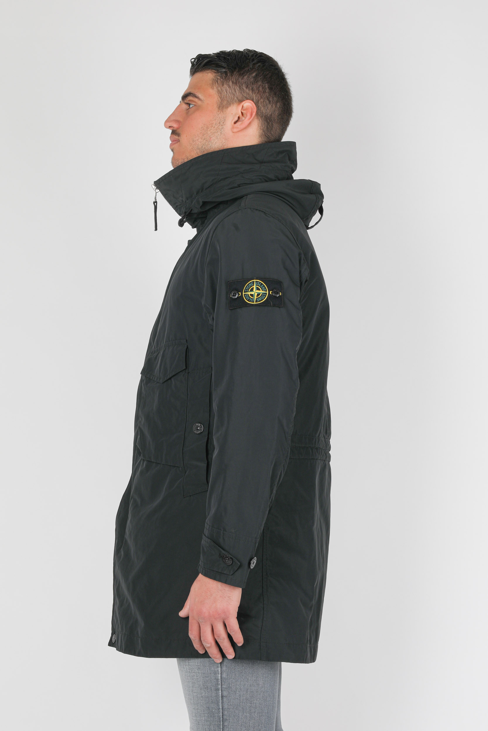 PARKAS STONE ISLAND NYLON MAT NOIR 741570222-V0029