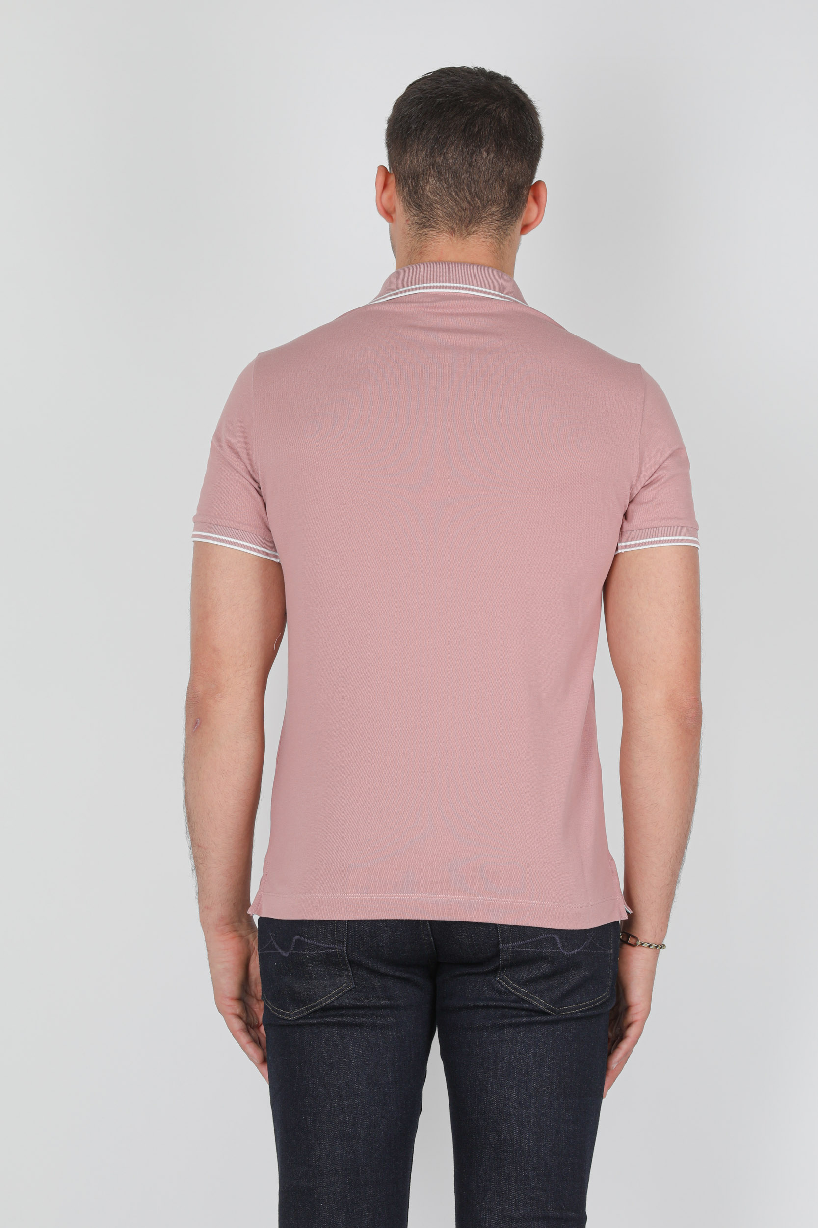 POLO STONE ISLAND PIQUE STRETCH ROSE 741522S18-V0086