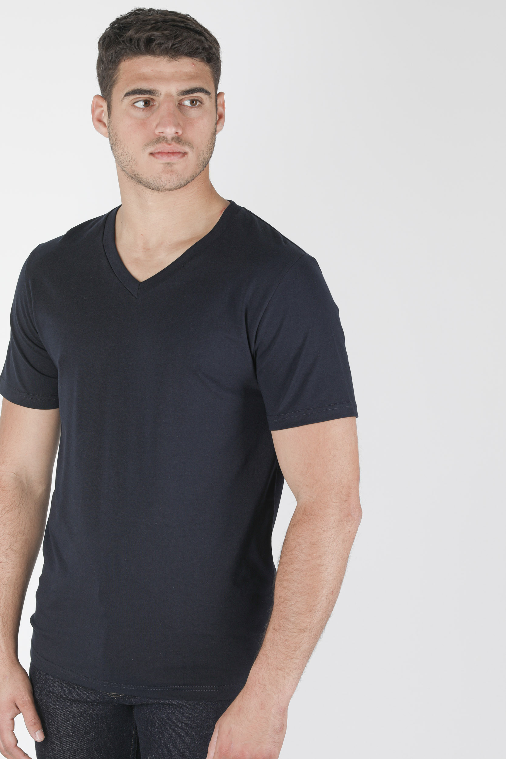 T-SHIRT COL V FILIPPA K MARINE 17216-2830