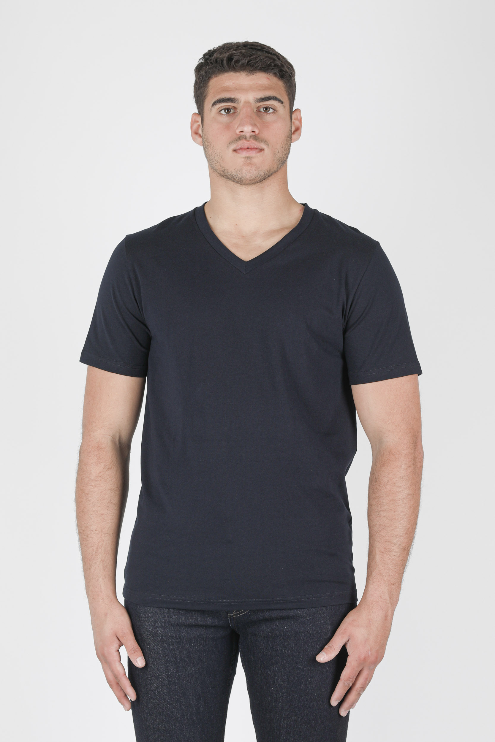 T-SHIRT COL V FILIPPA K MARINE 17216-2830