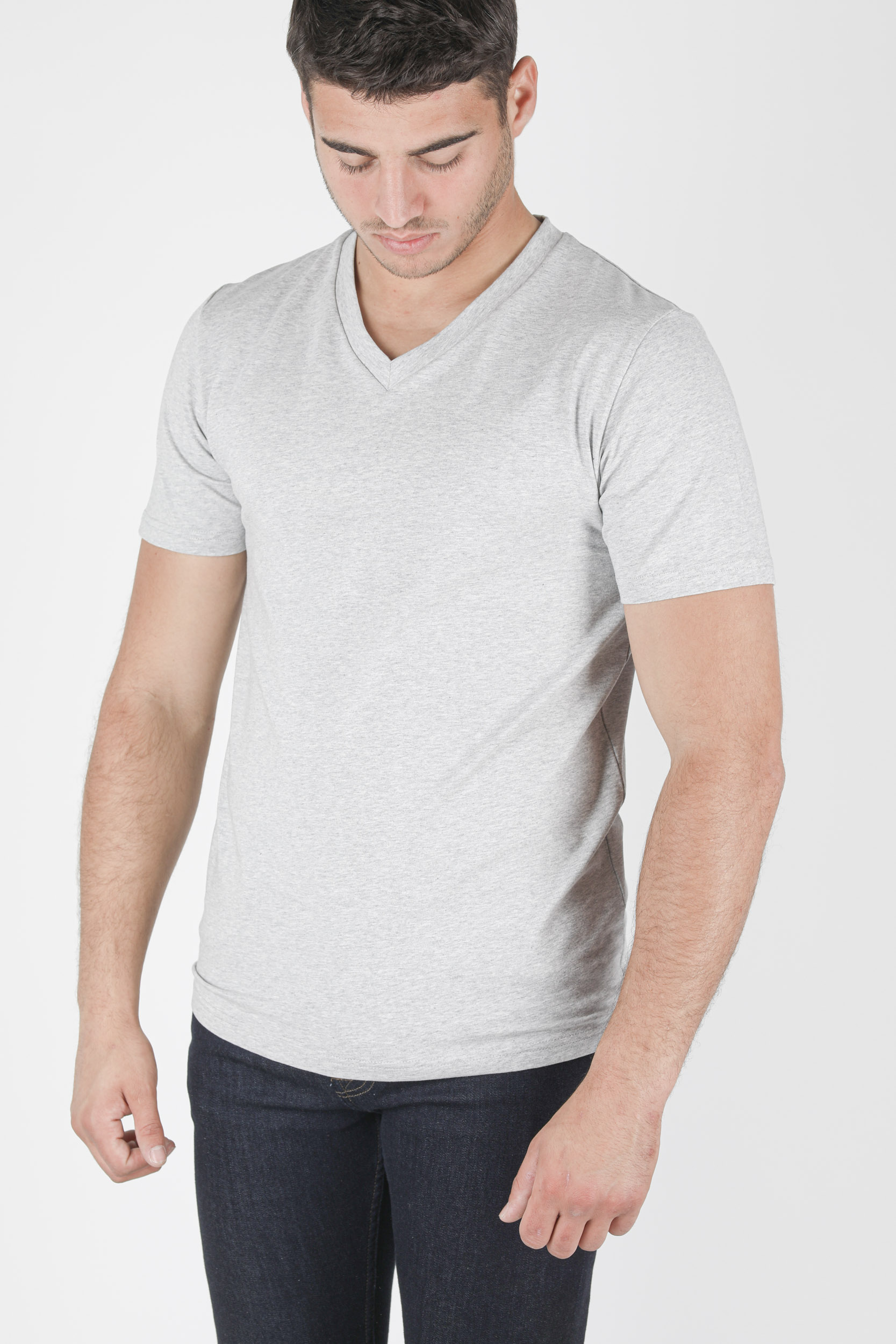 T-SHIRT COL V FILIPPA K GRIS 17216-1451