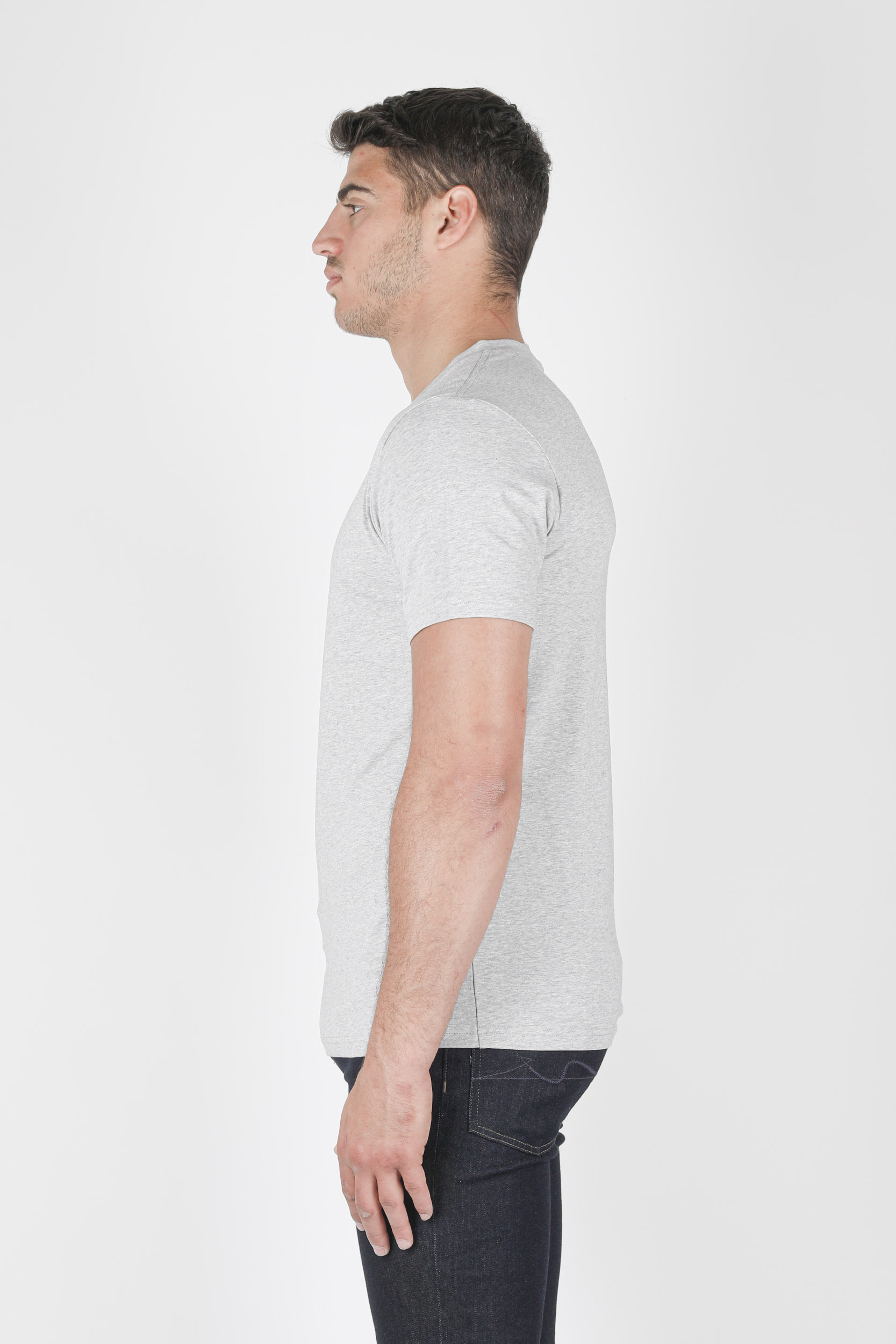 T-SHIRT COL V FILIPPA K GRIS 17216-1451