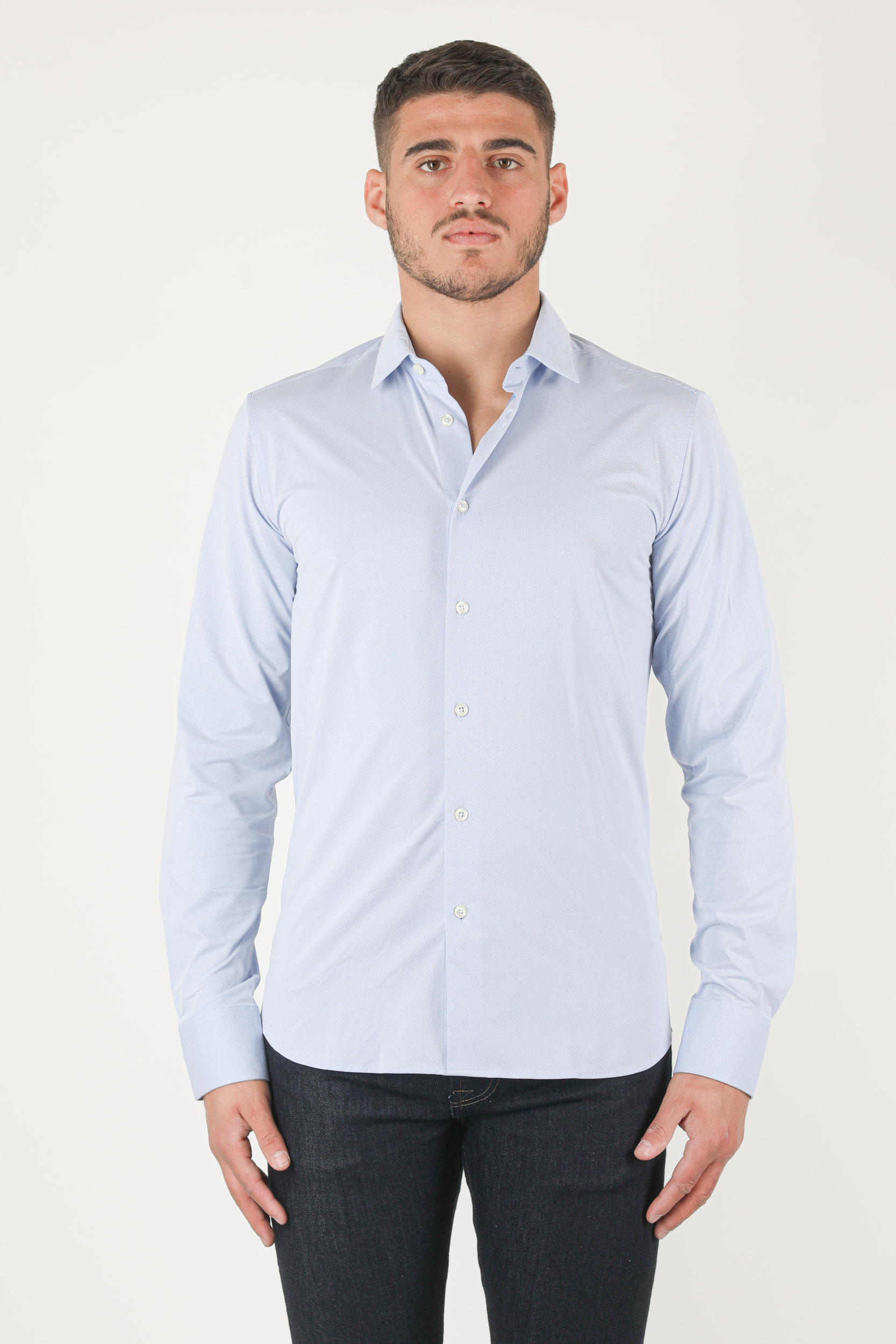 CHEMISE RRD BLEU CIEL 21185-V09