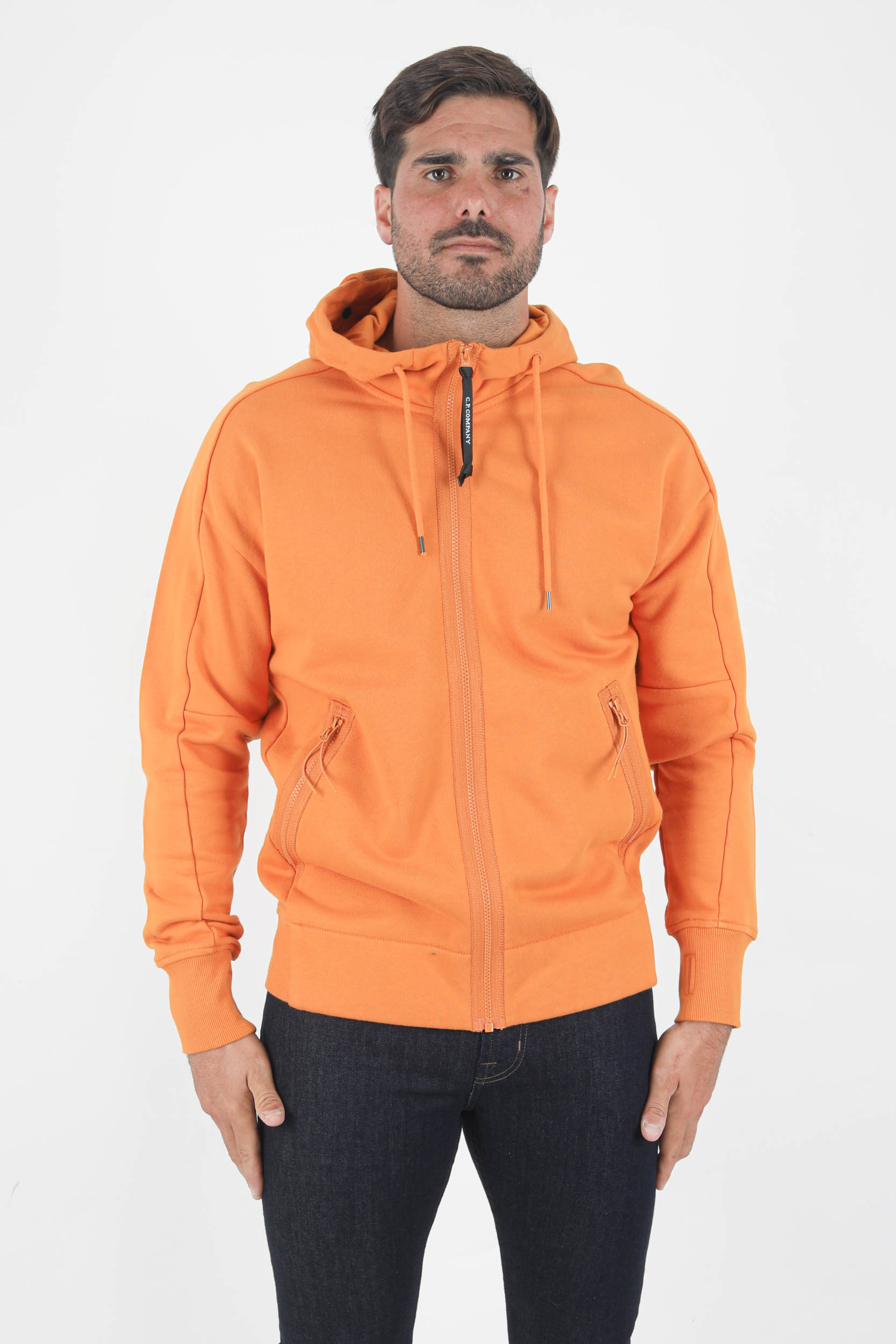 SWEAT AVEC LUNETTE C.P COMPANY ORANGE S060A-436