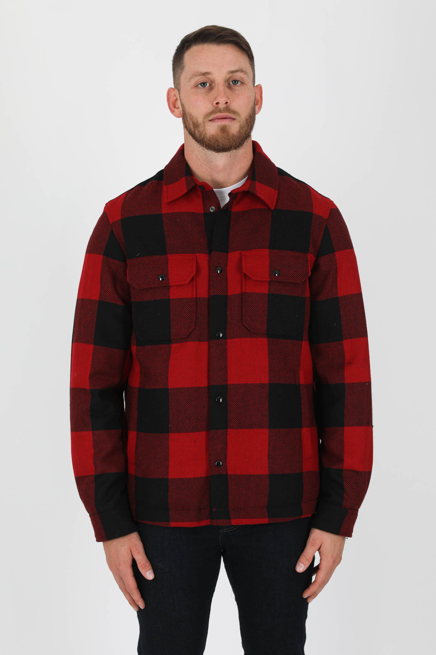 CHEMISE ALASKAN WOOLRICH LAINE A CARREAUX ROUGE S0048MR-5321