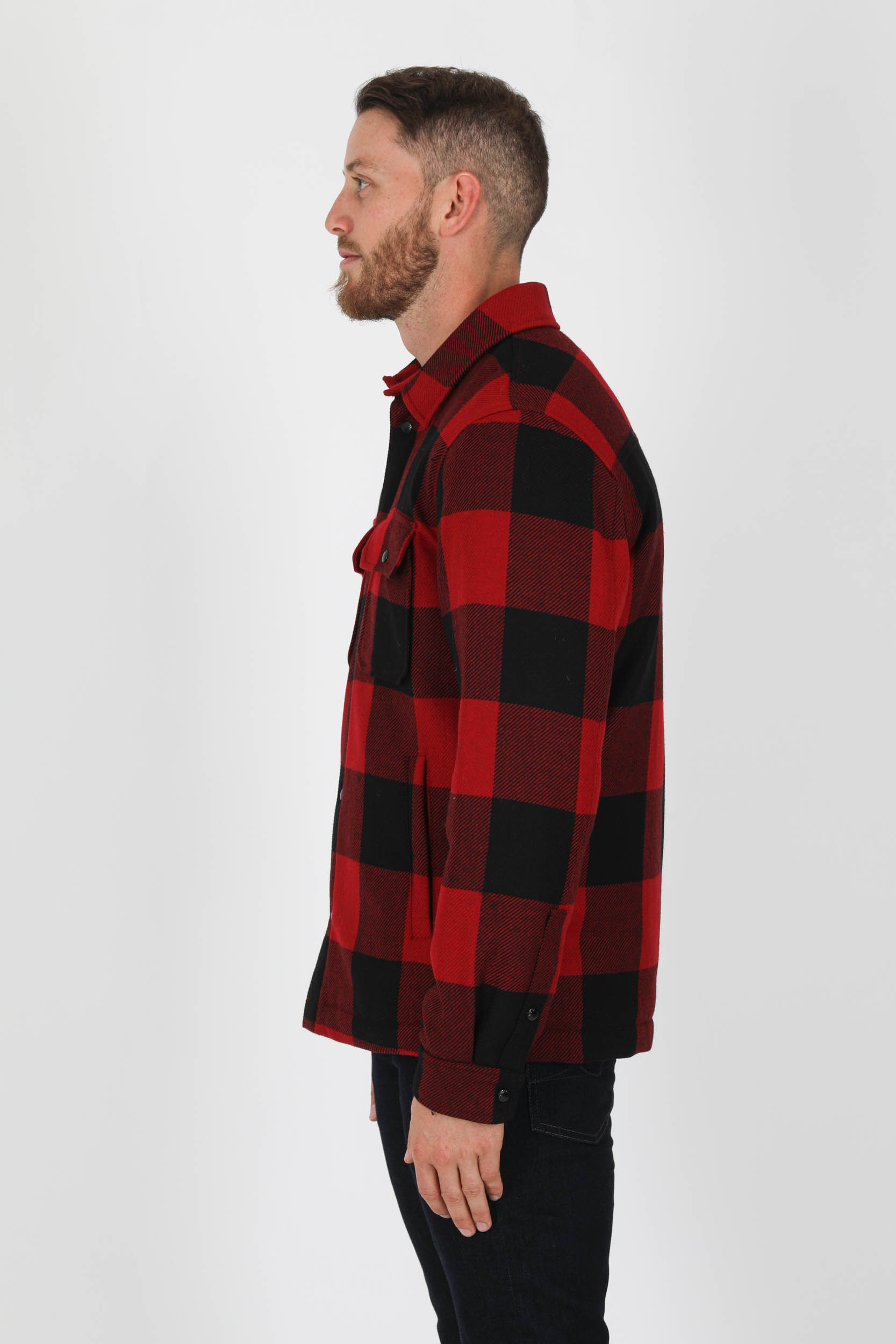 CHEMISE ALASKAN WOOLRICH LAINE A CARREAUX ROUGE S0048MR-5321