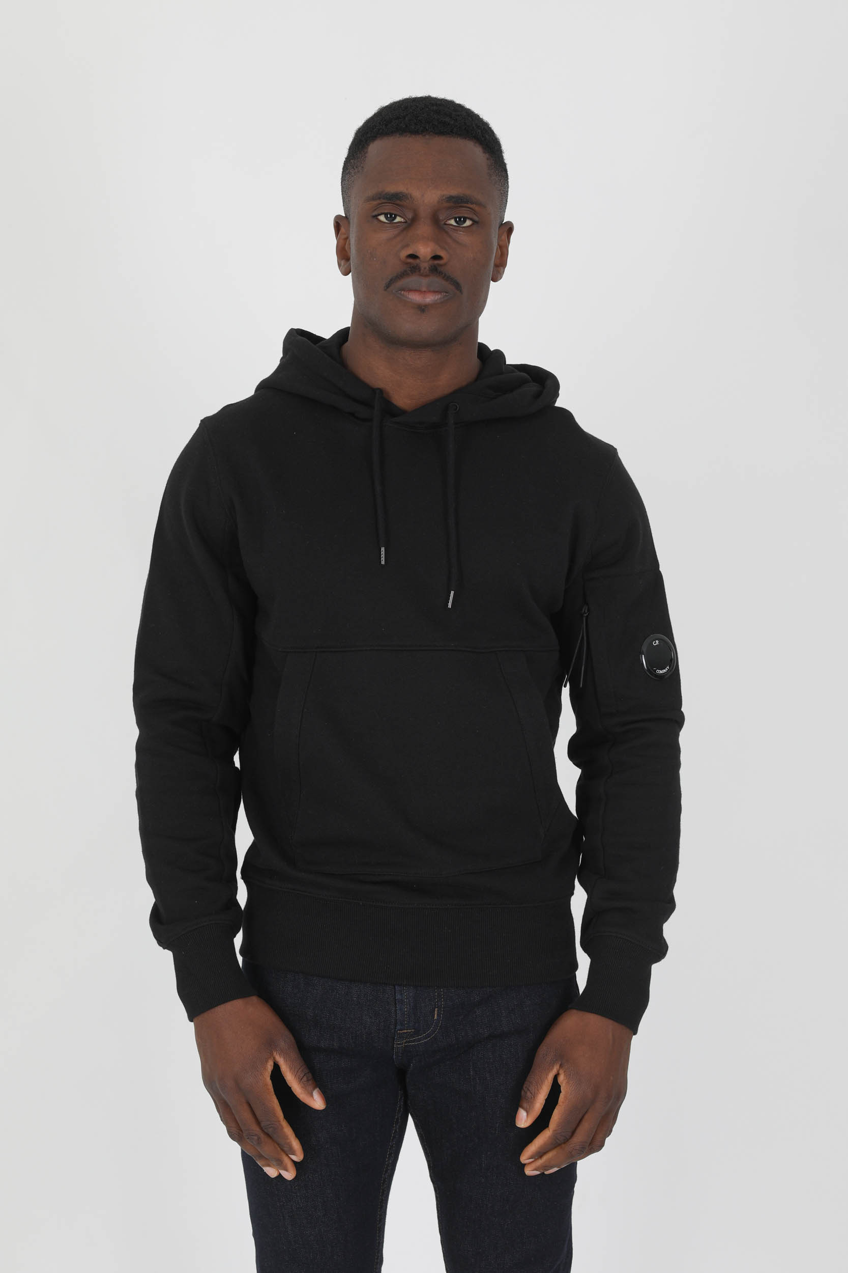 SWEAT A CAPUCHE C.P COMPANY NOIR S023A-999