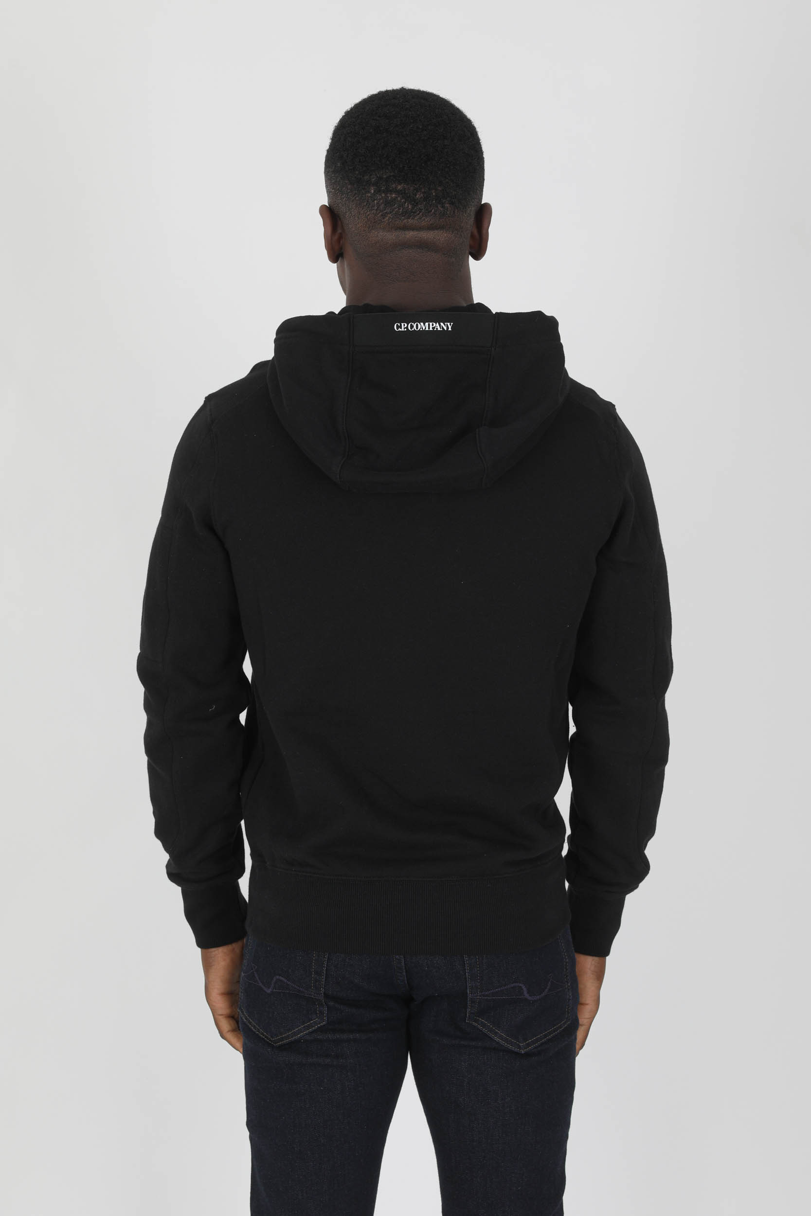 SWEAT A CAPUCHE C.P COMPANY NOIR S023A-999