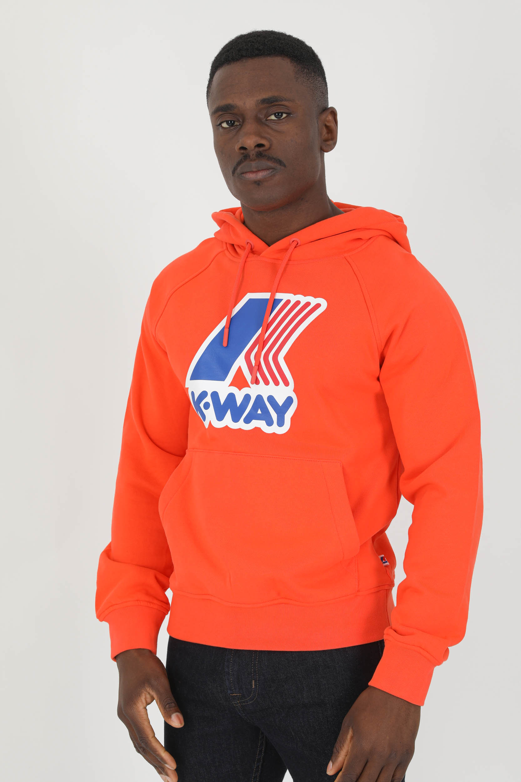 SWEAT A CAPUCHE KWAY ORANGE K81131W-414