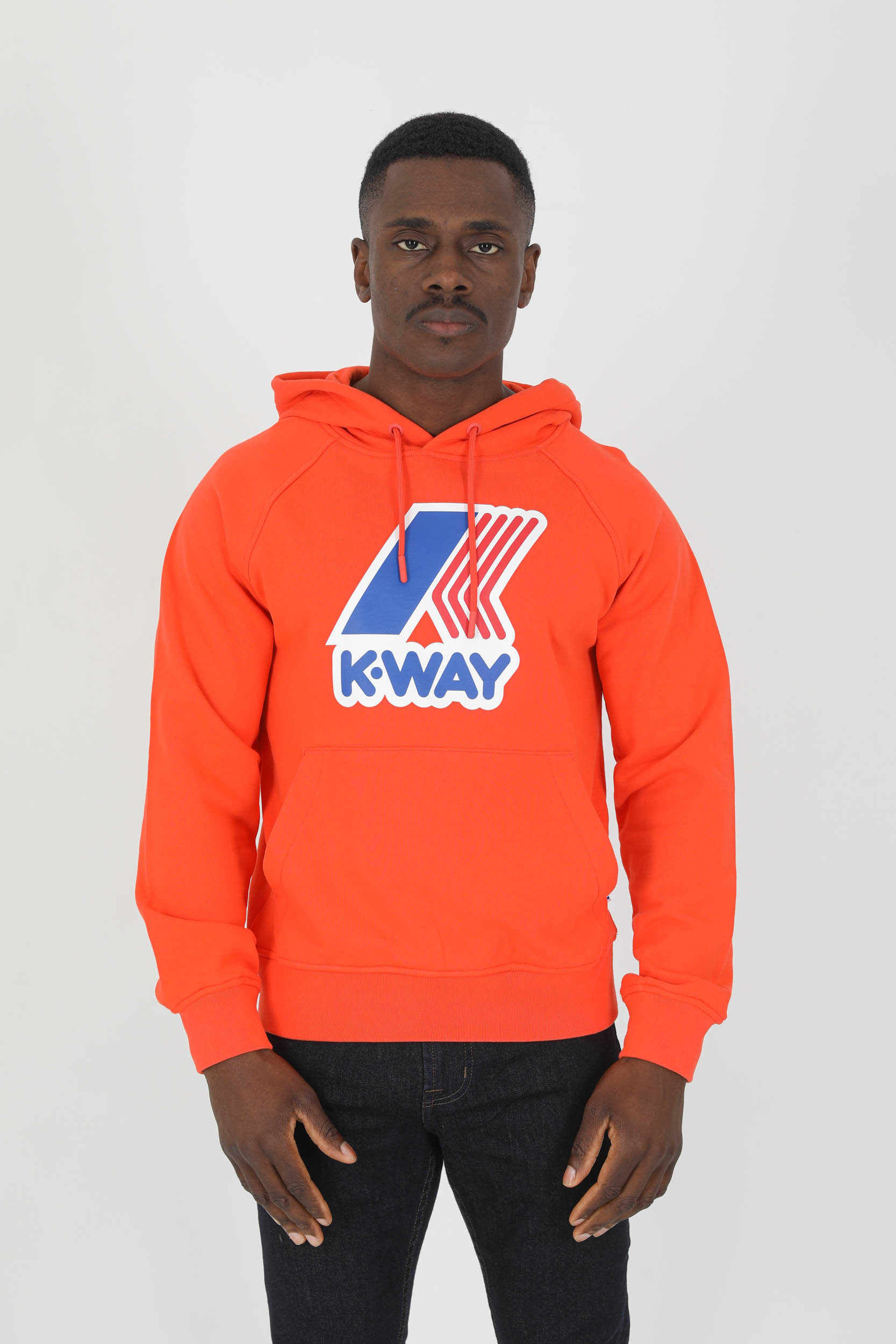 SWEAT A CAPUCHE KWAY ORANGE K81131W-414