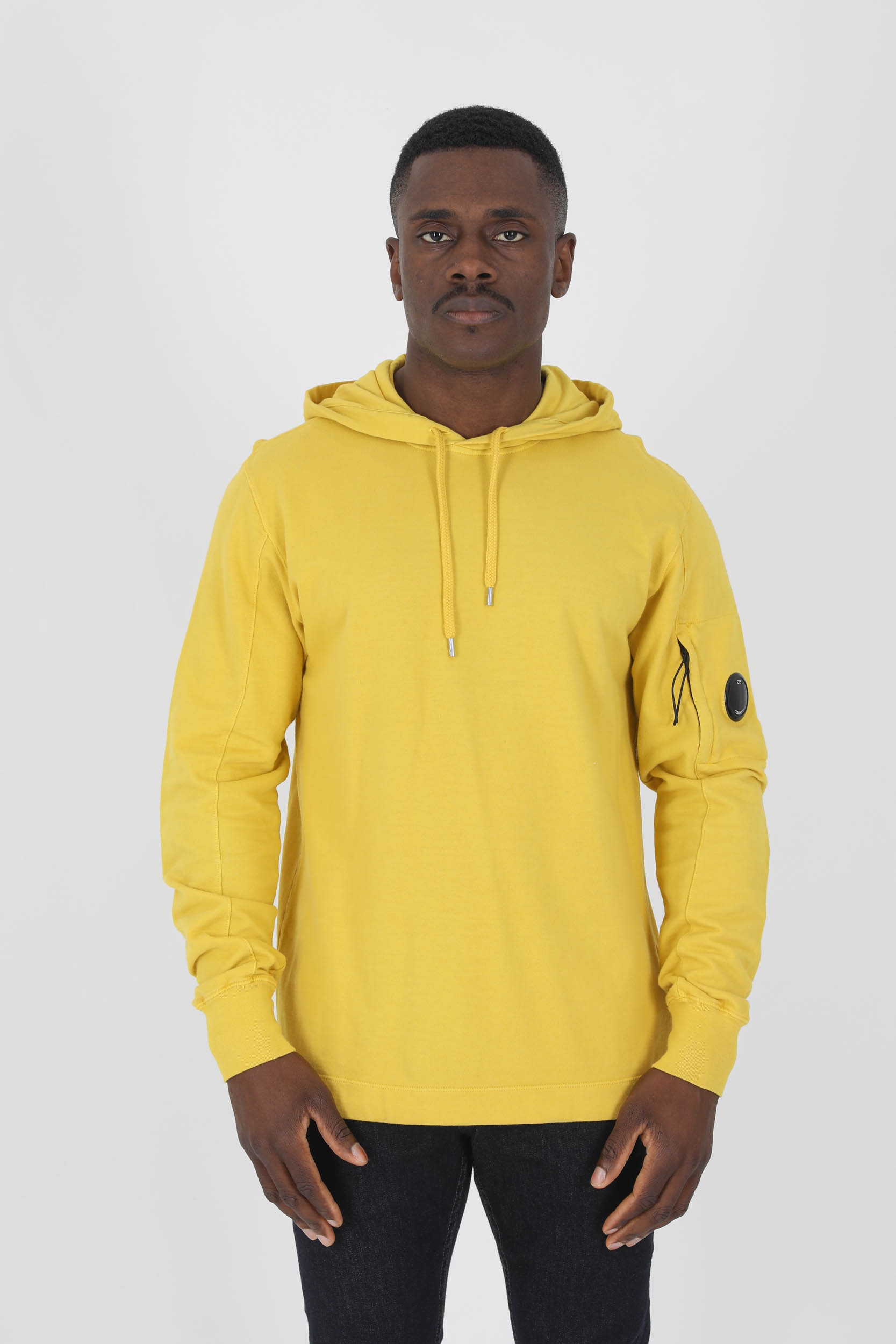 SWEAT A CAPUCHE C.P COMPANY JAUNE S033A-239