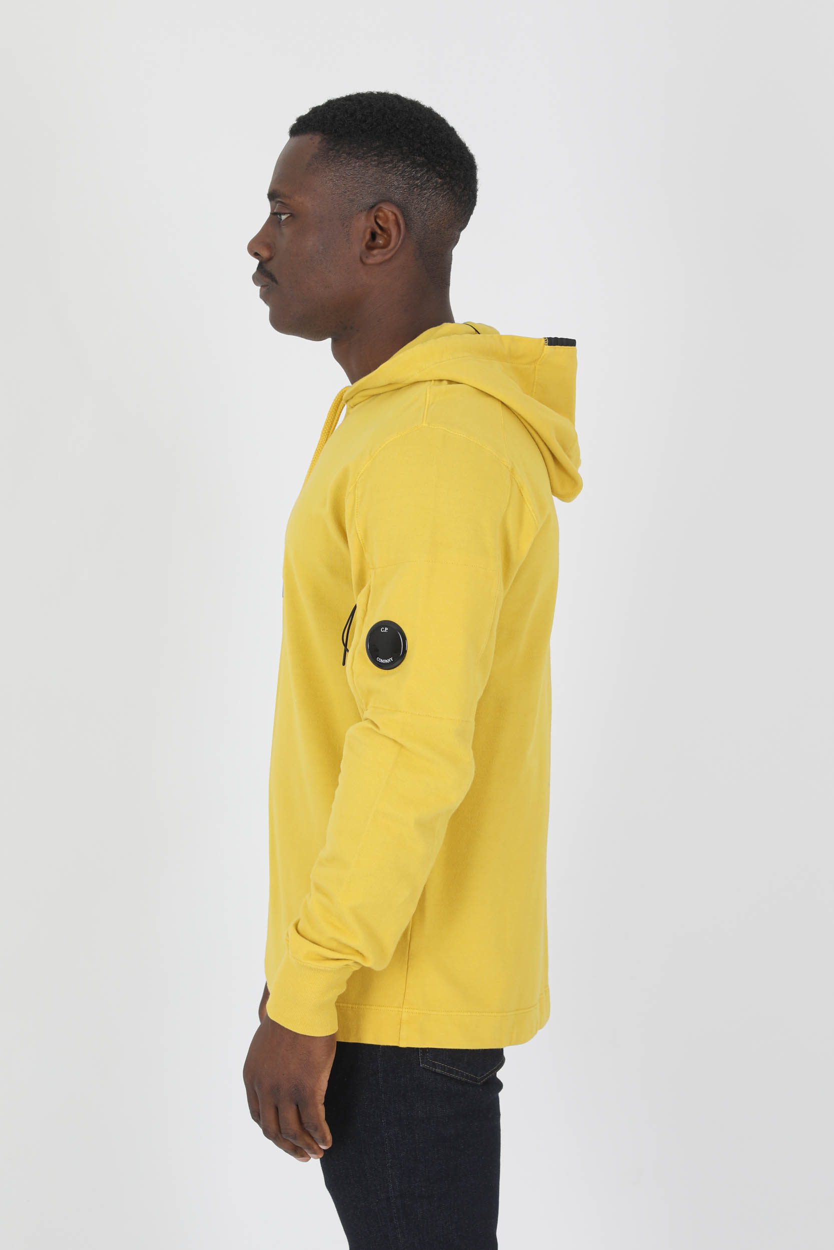 SWEAT A CAPUCHE C.P COMPANY JAUNE S033A-239