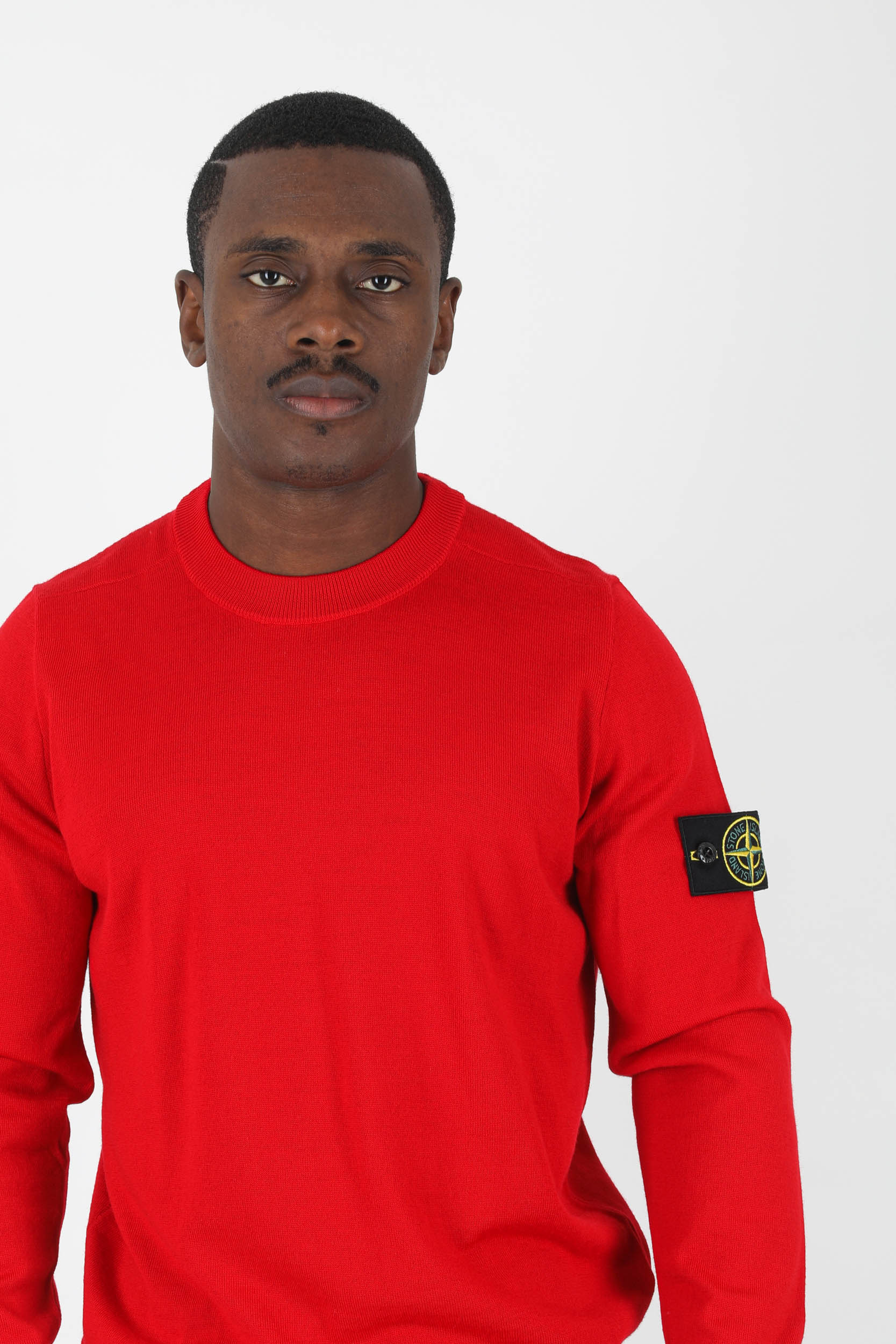 PULL STONE ISLAND MERINOS ROUGE 7715510C4-V0010