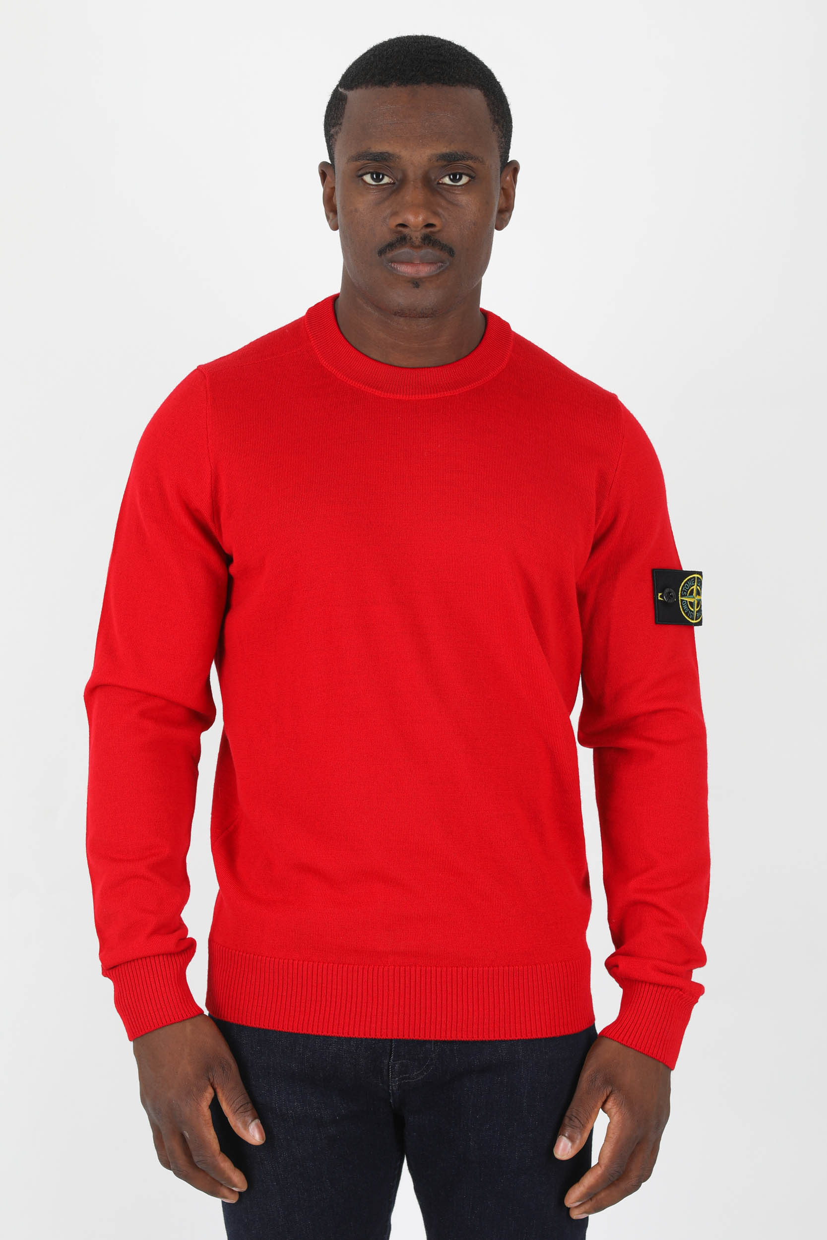 PULL STONE ISLAND MERINOS ROUGE 7715510C4-V0010