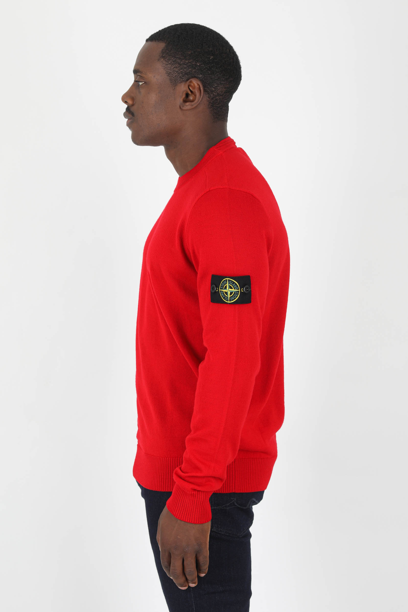 PULL STONE ISLAND MERINOS ROUGE 7715510C4-V0010