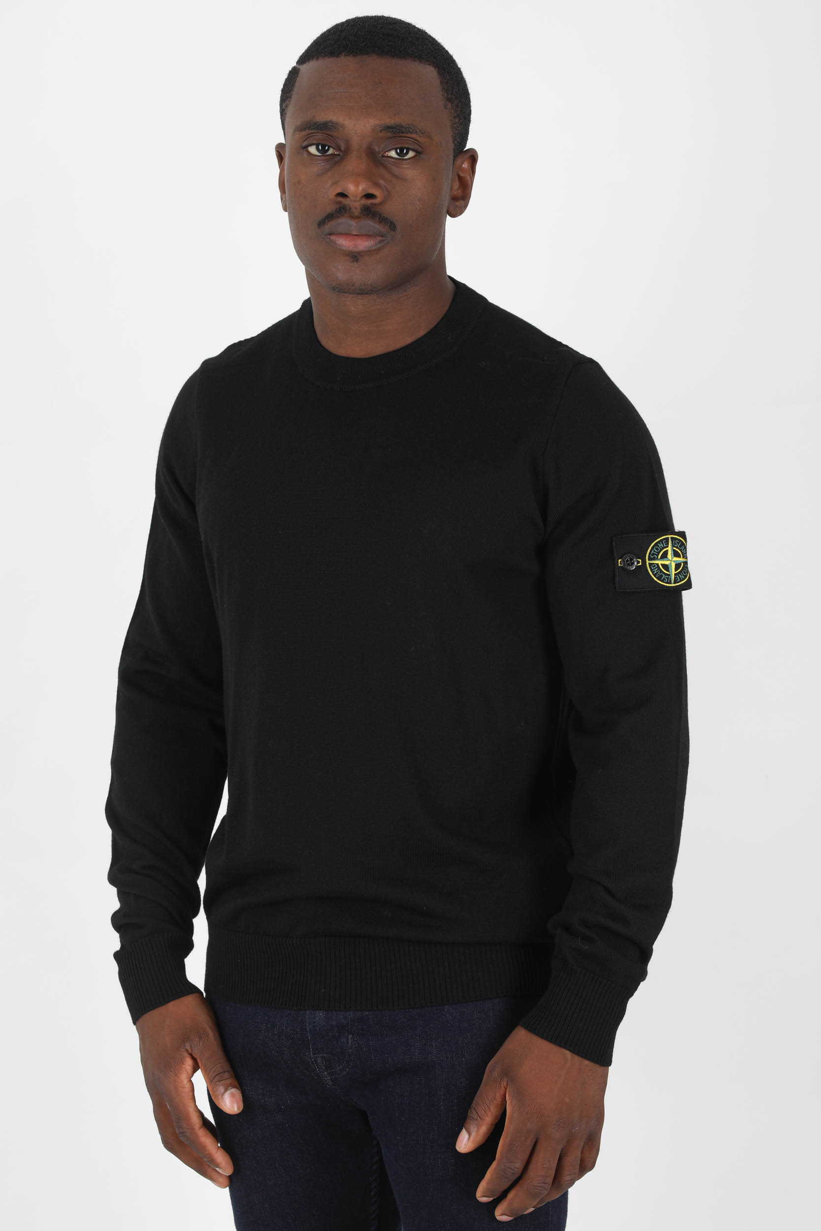 PULL STONE ISLAND MERINOS NOIR 7715510C4-V0029