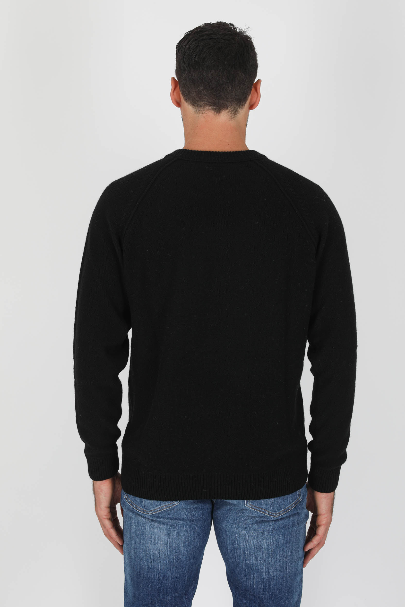 PULL EN LAINE C.P COMPANY NOIR LOGO N331A-999