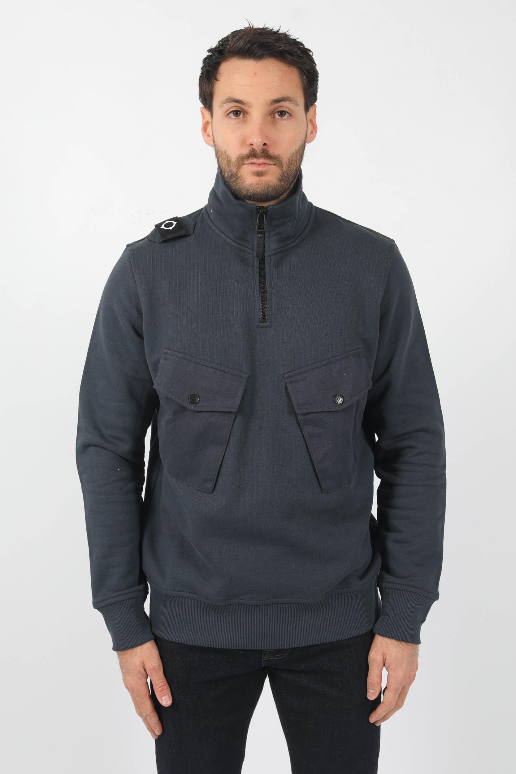 SWEAT COL CAMIONEUR MASTRUM MARINE MAS4503-M428