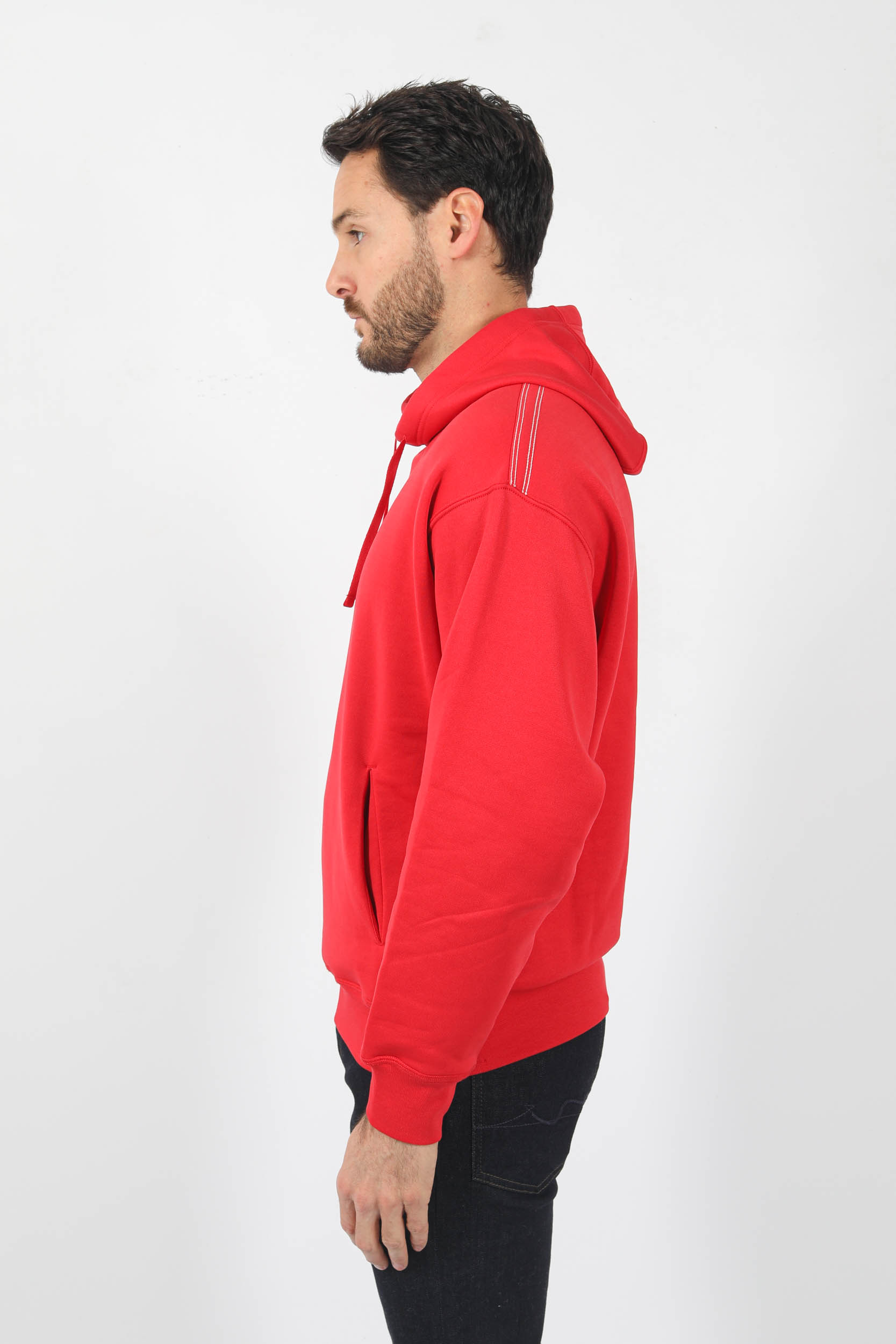 SWEAT A CAPUCHE STONE ISLAND ROUGE 771560335-V0010