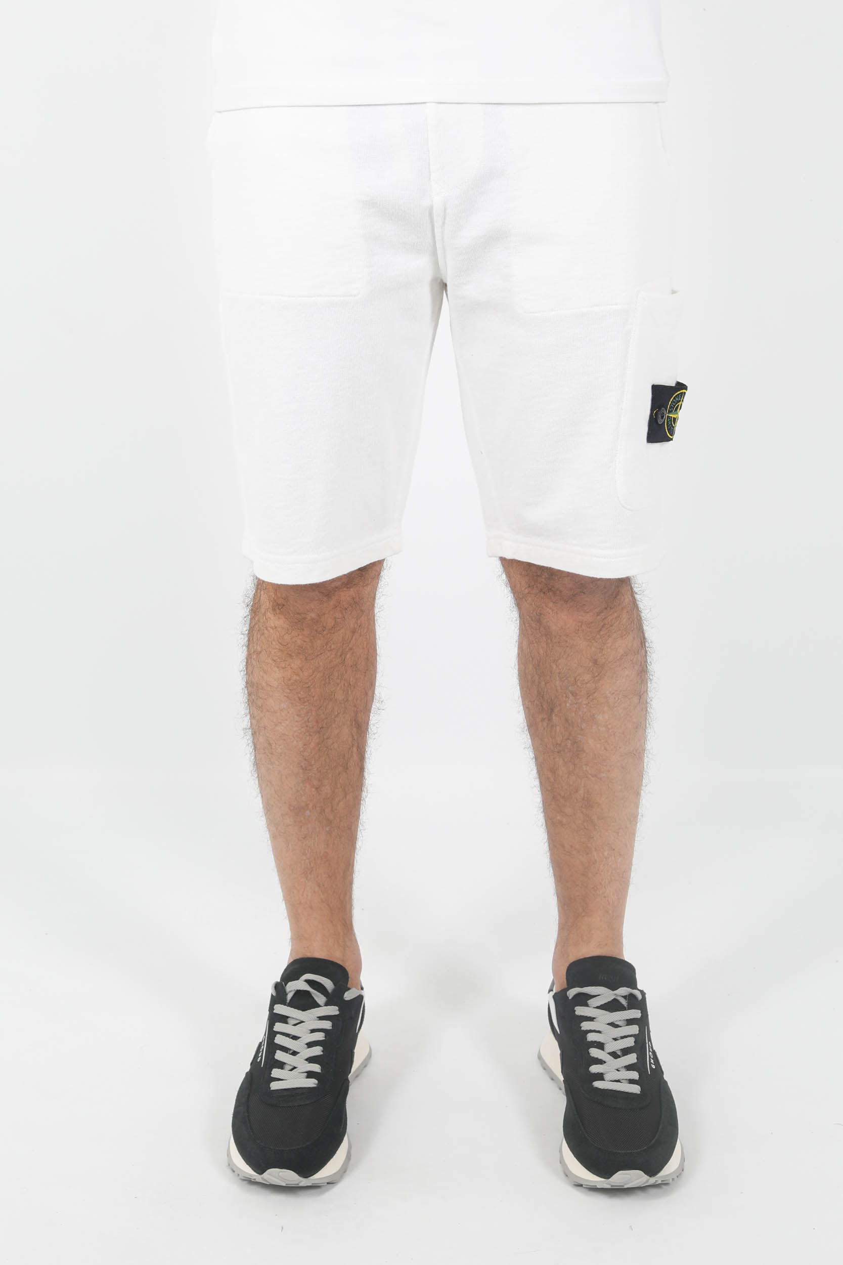 SHORT STONE ISLAND "OLD" BLANC 781564060-V0001