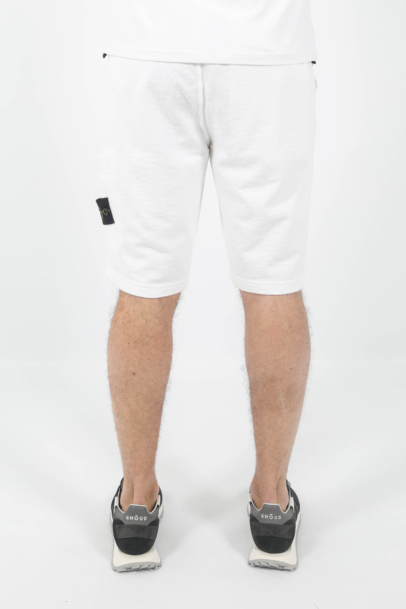 SHORT STONE ISLAND "OLD" BLANC 781564060-V0001