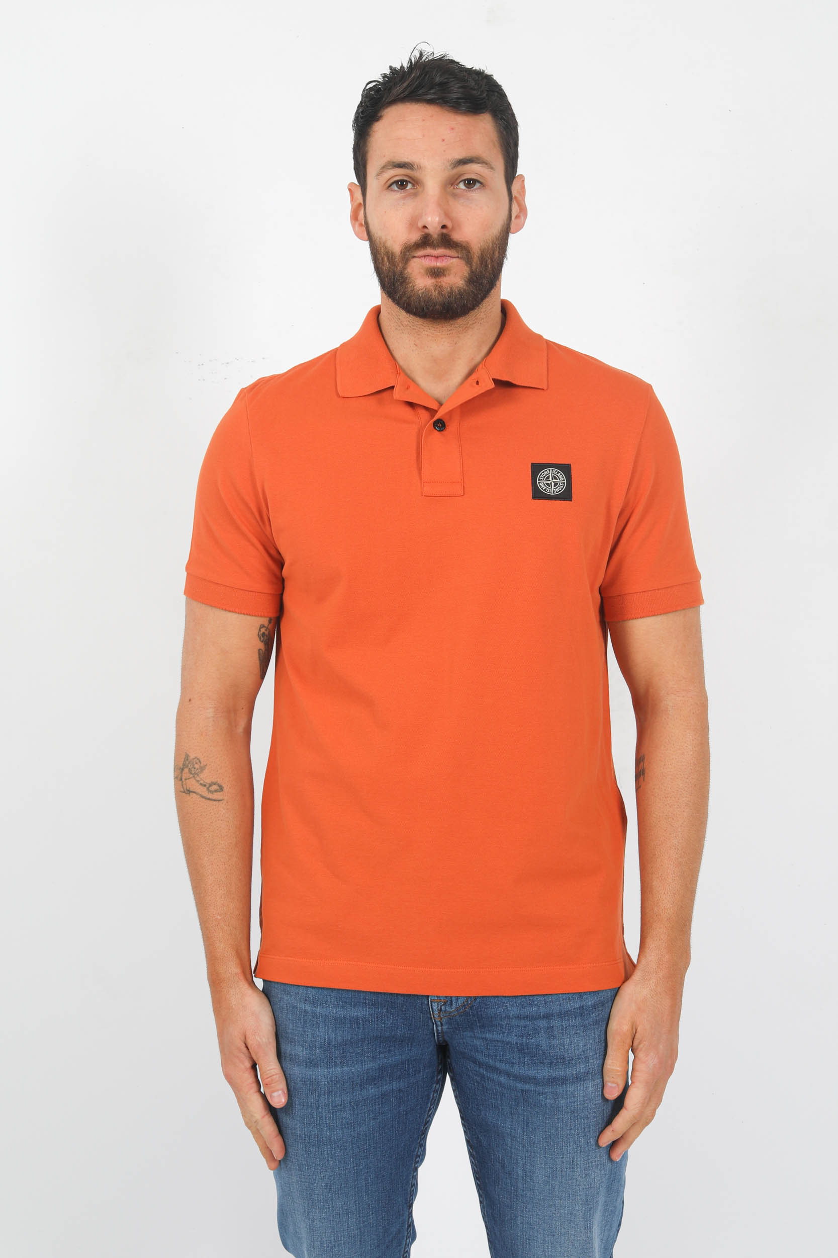 POLO STONE ISLAND ORANGE 78152SC17-V0073