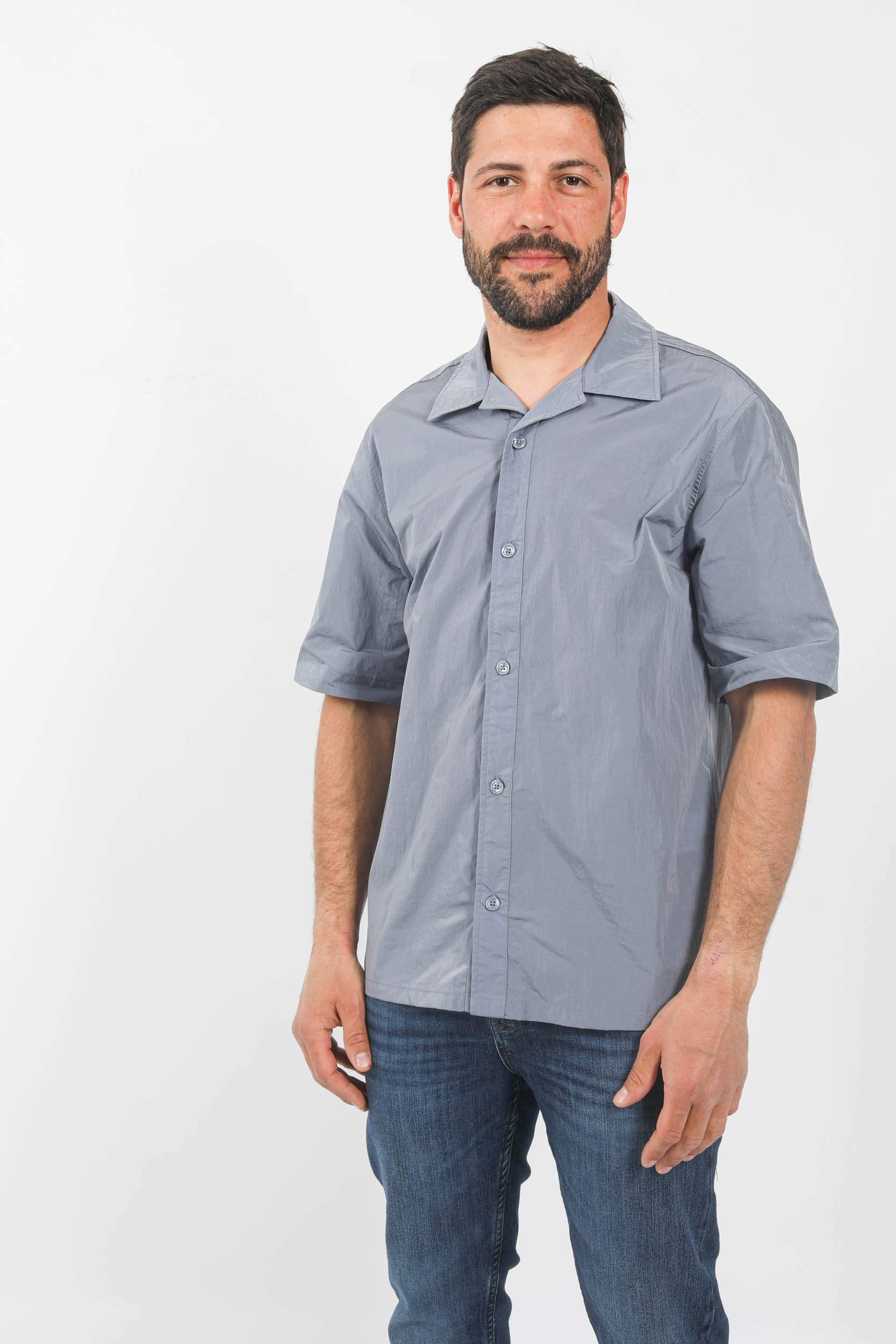 CHEMISE MANCHES COURTES NNO7 NYLON METAL BLEU OLE1442-286