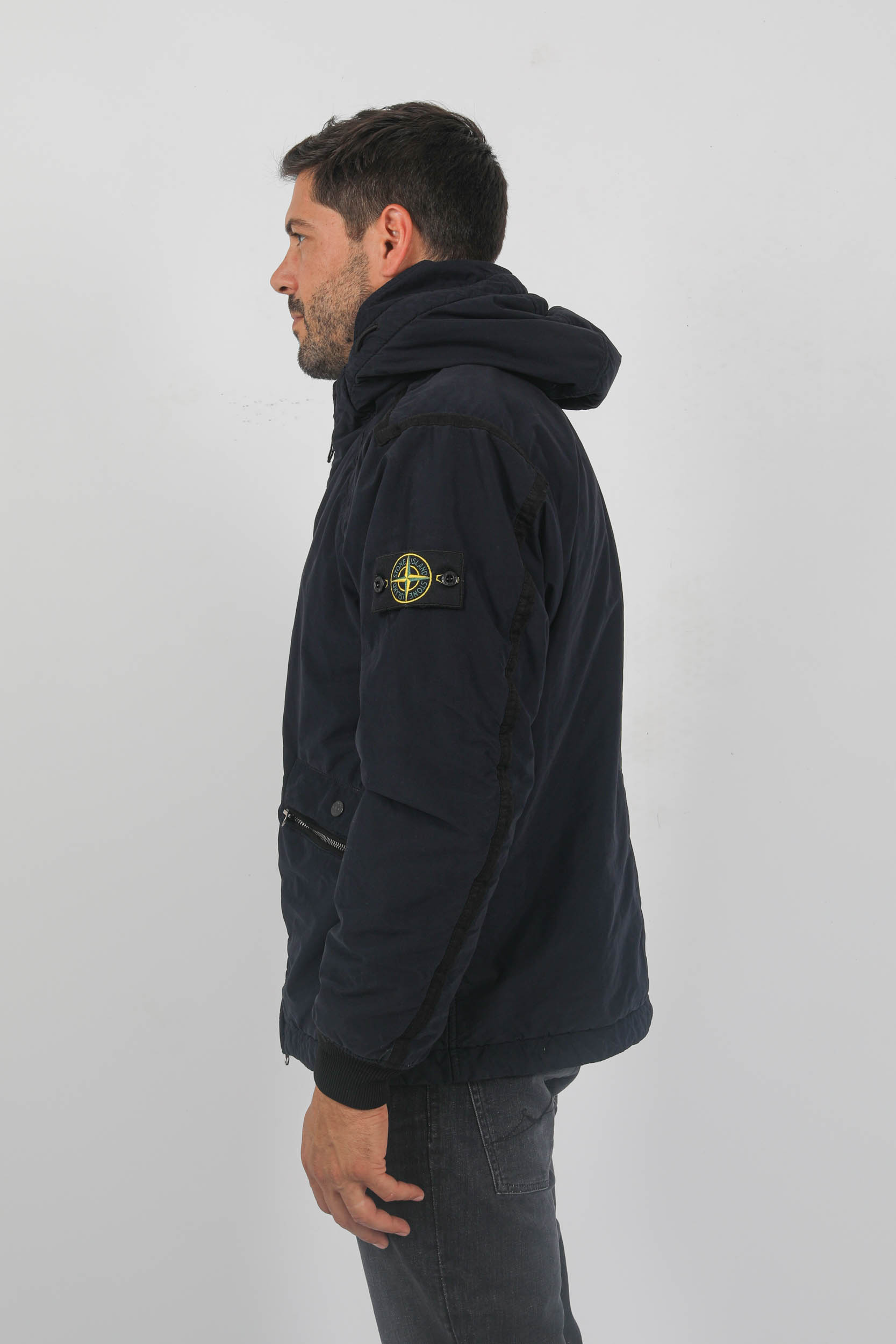 BLOUSON STONE ISLAND PEAU DE PECHE MARINE 791541631-V0020