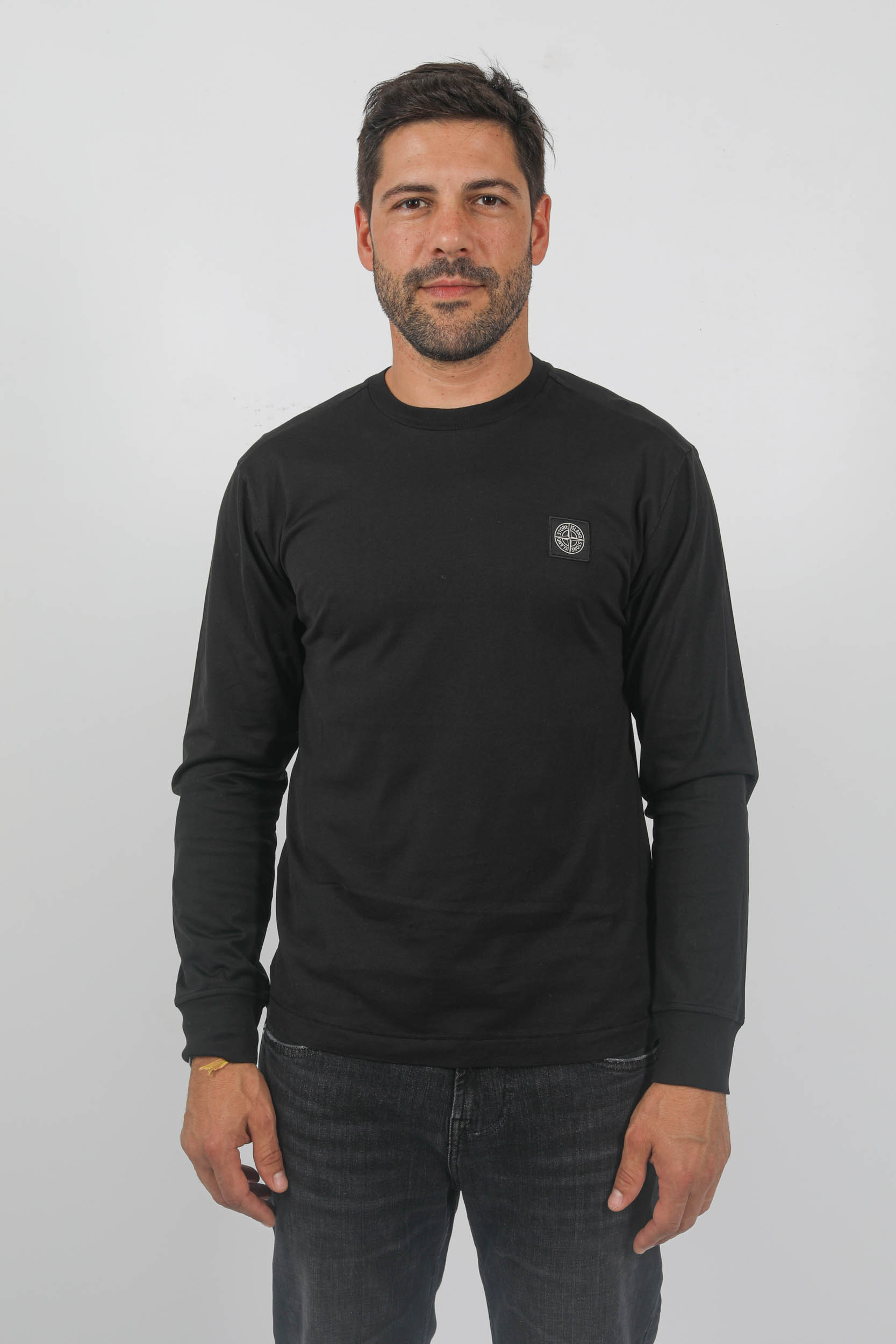 T-SHIRT MANCHES LONGUES STONE ISLAND NOIR 791522713-A0029