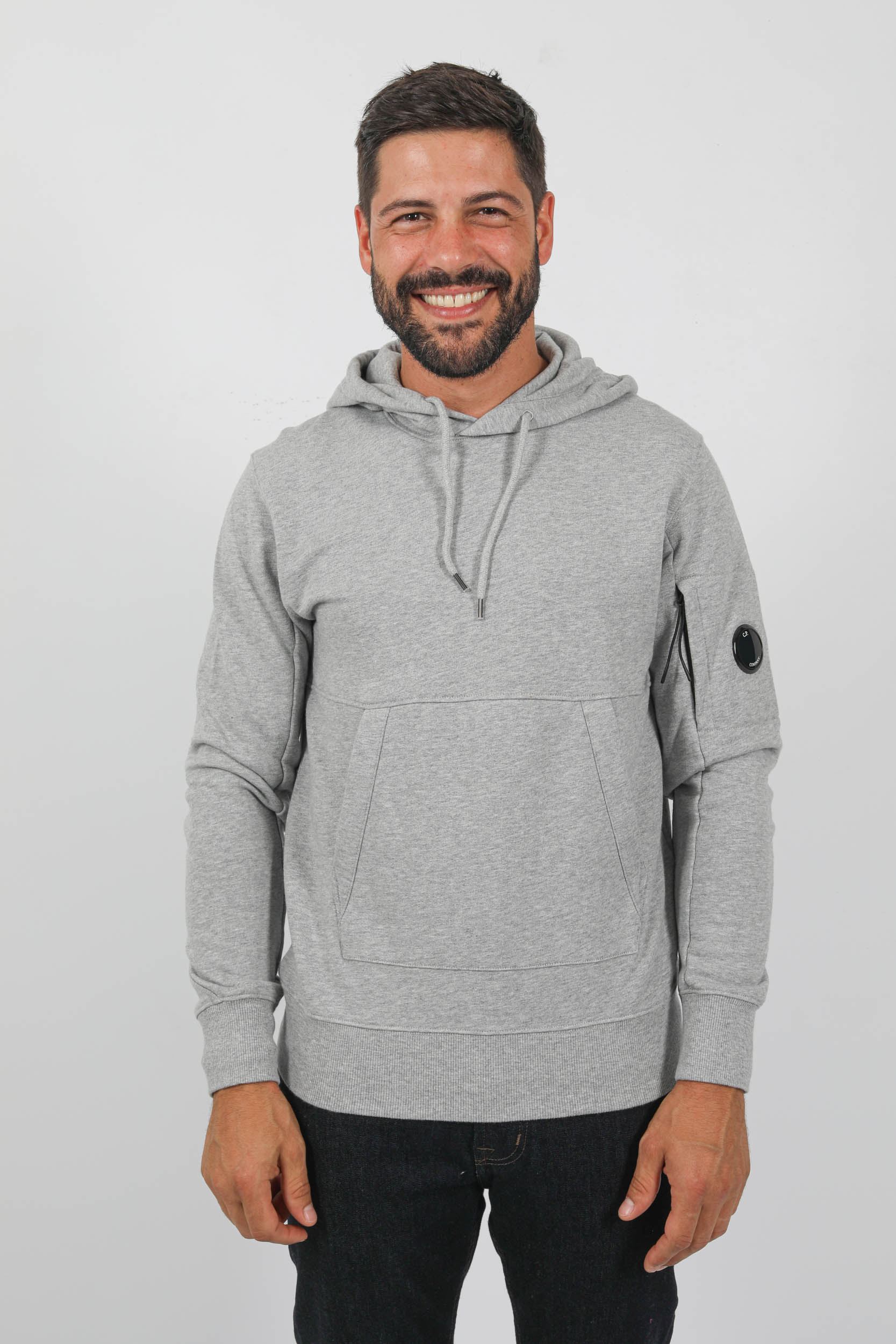 SWEAT A CAPUCHE C.P COMPANY GRIS S023A-M93