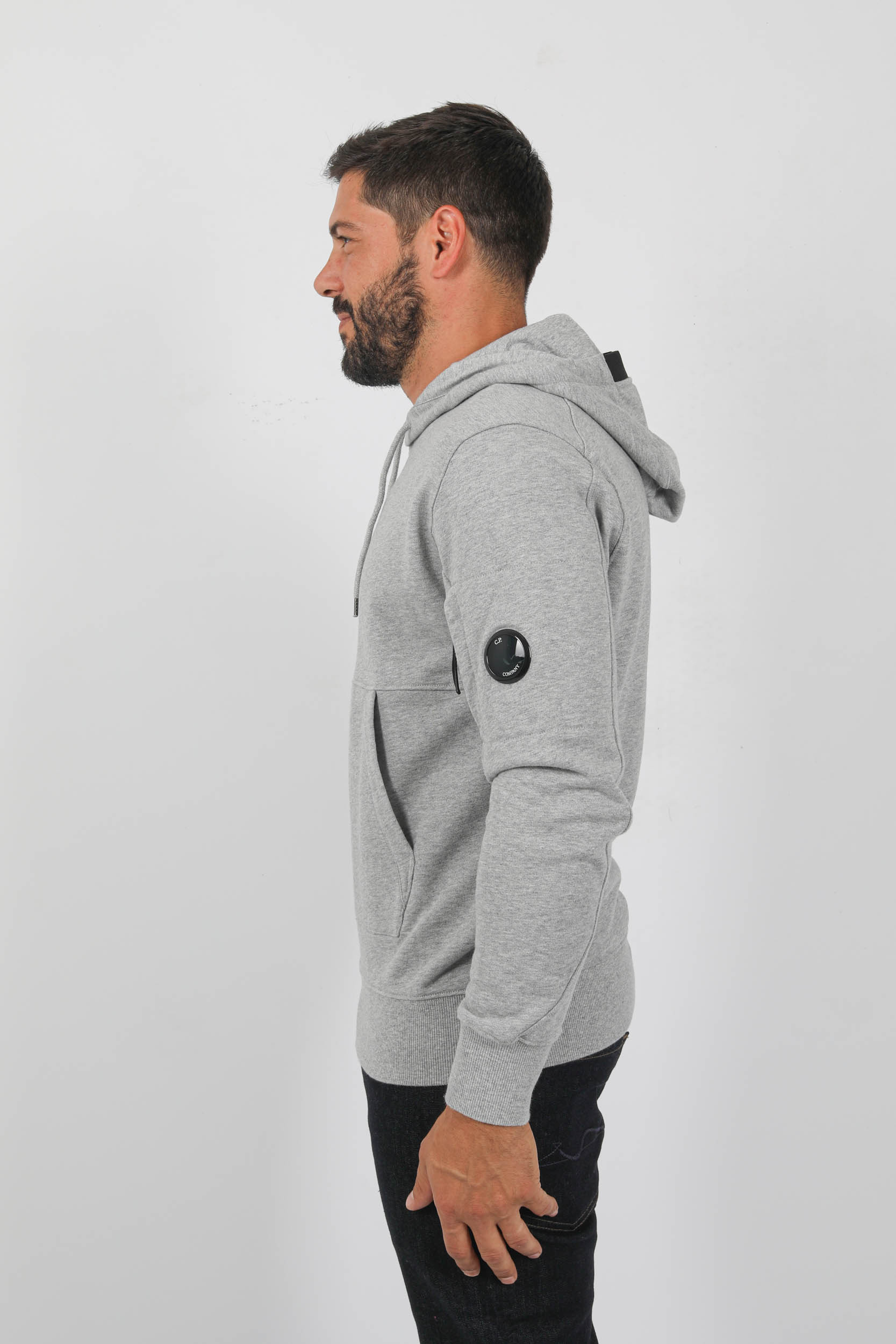 SWEAT A CAPUCHE C.P COMPANY GRIS S023A-M93