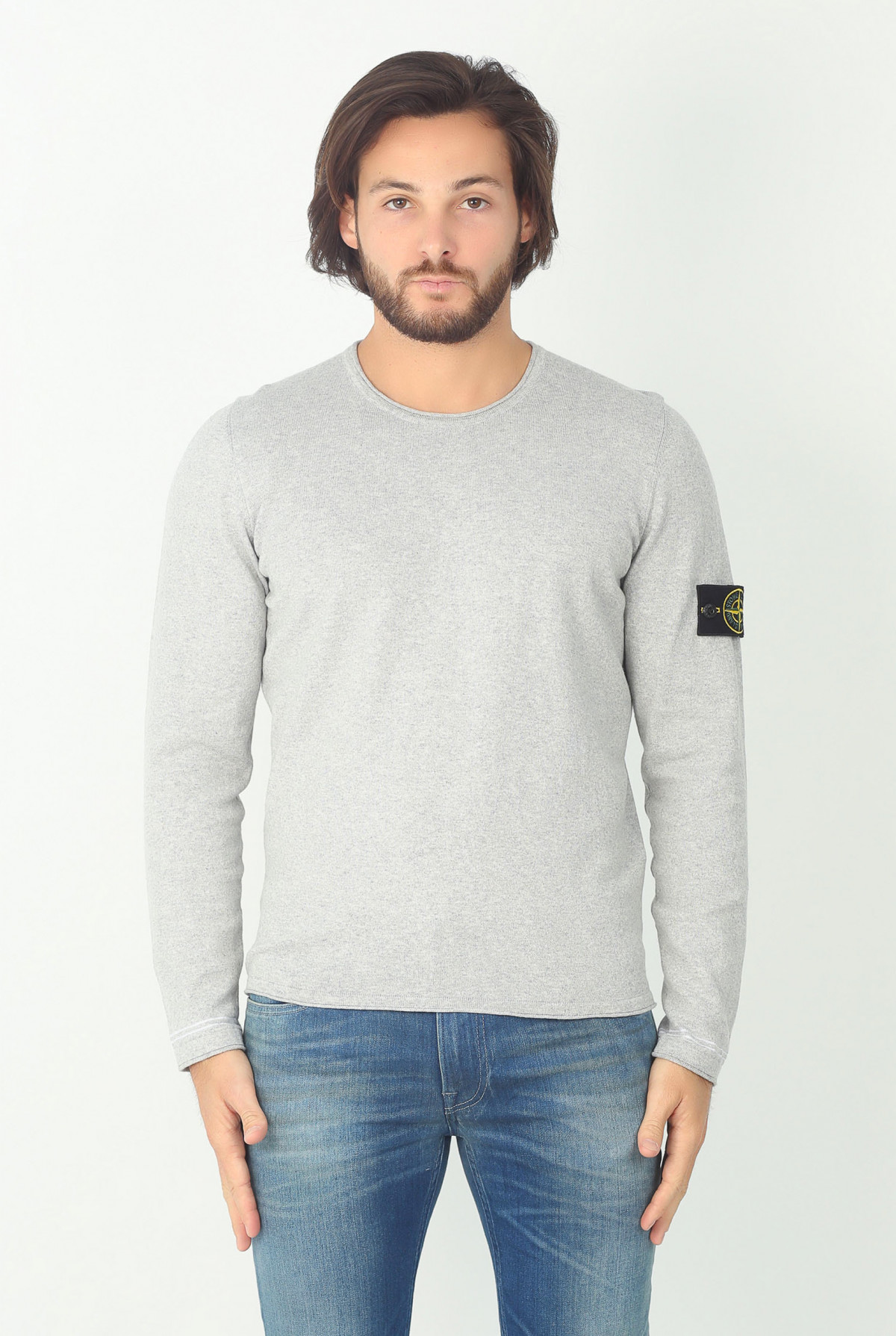 PULL STONE ISLAND GRIS 6815569B9V0064