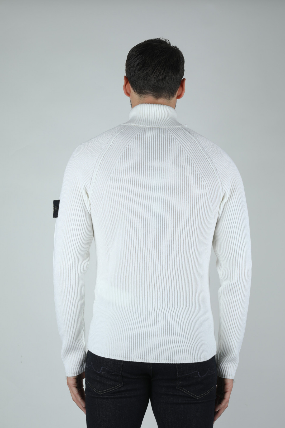 PULL STONE ISLAND BLANC 7115542C2V0099