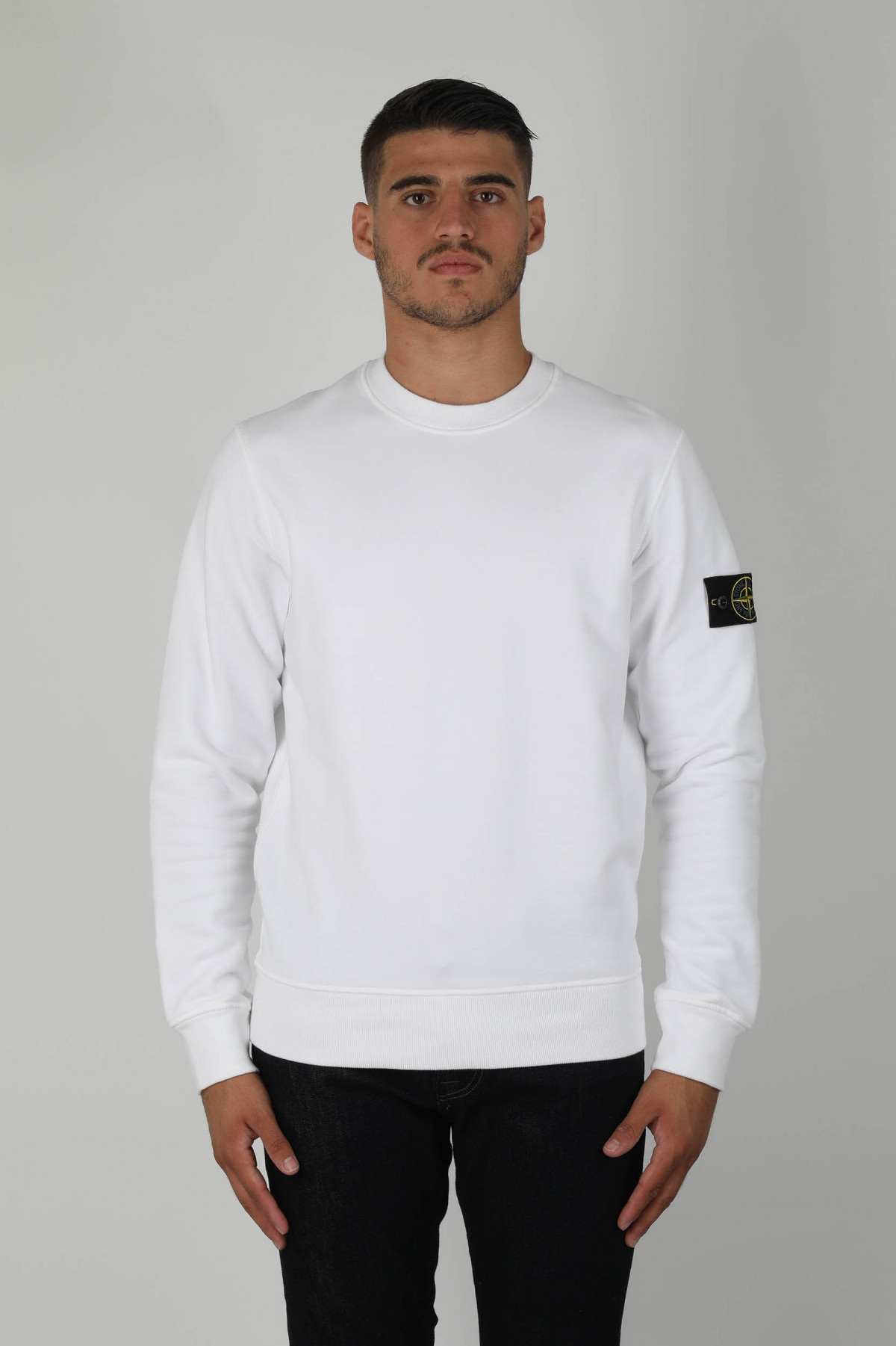 SWEAT-SHIRT STONE ISLAND BLANC 731563020-V0001