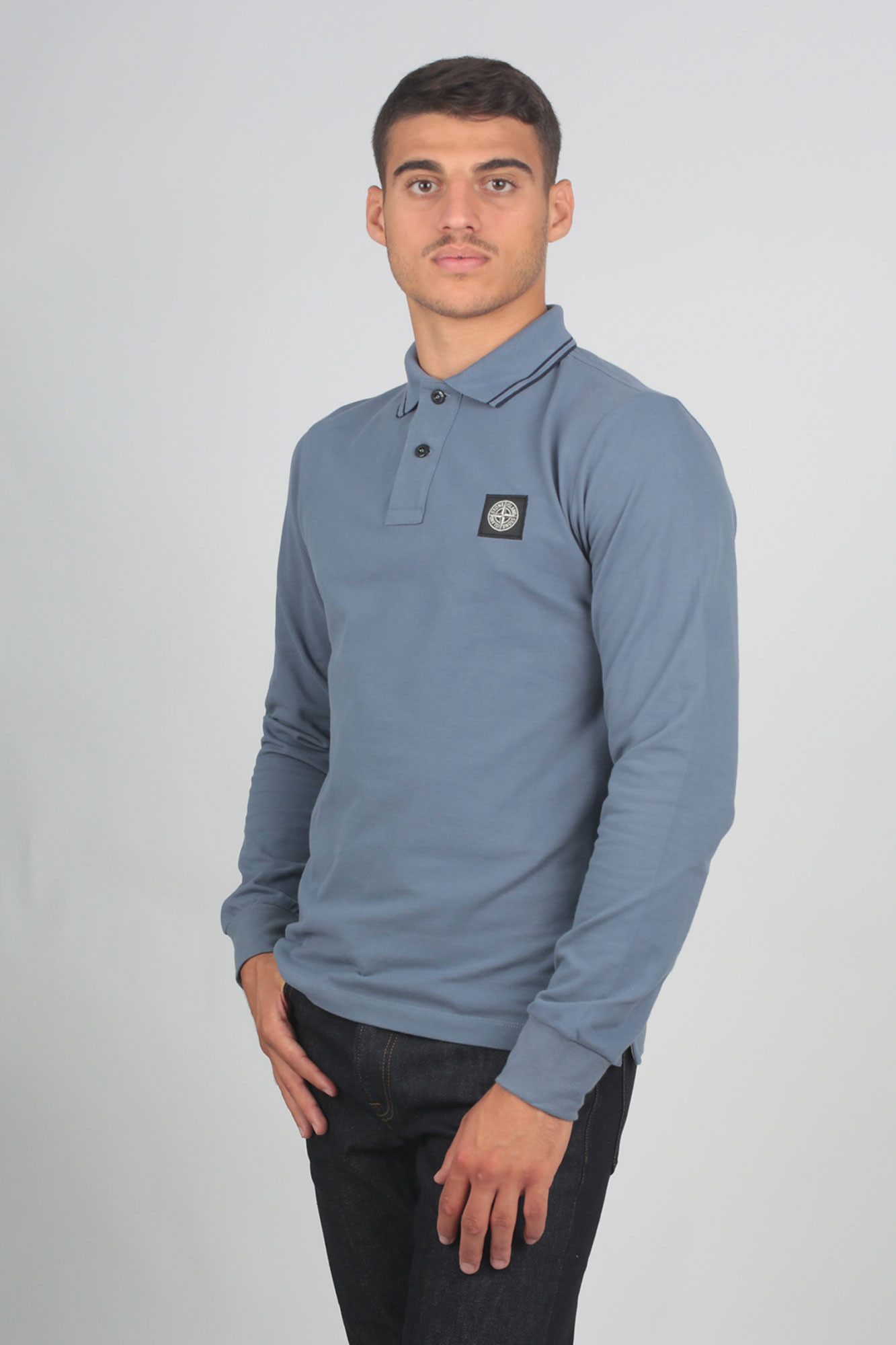 Polo stone island discount bleu