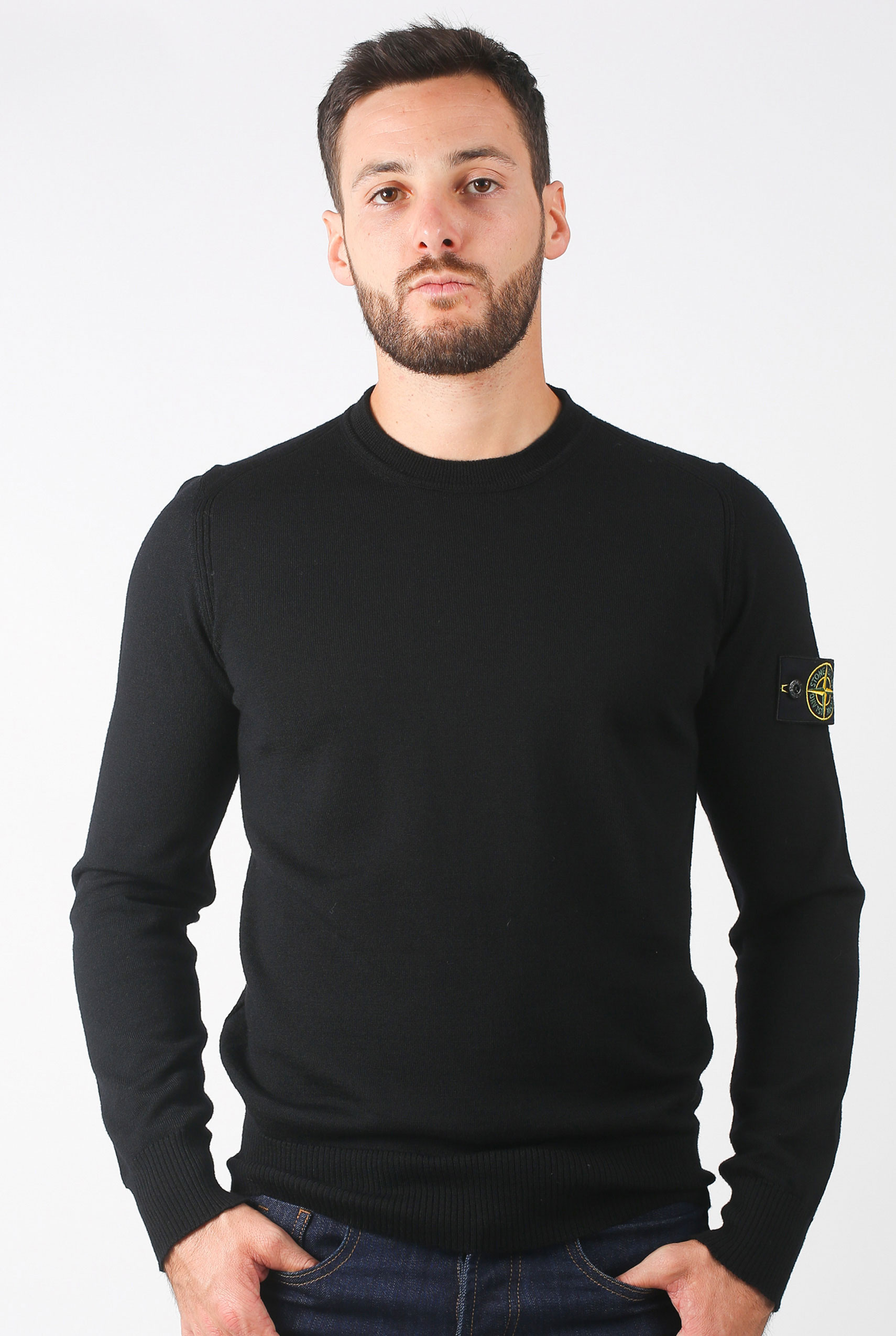 PULL STONE ISLAND NOIR 6915524C4V0029