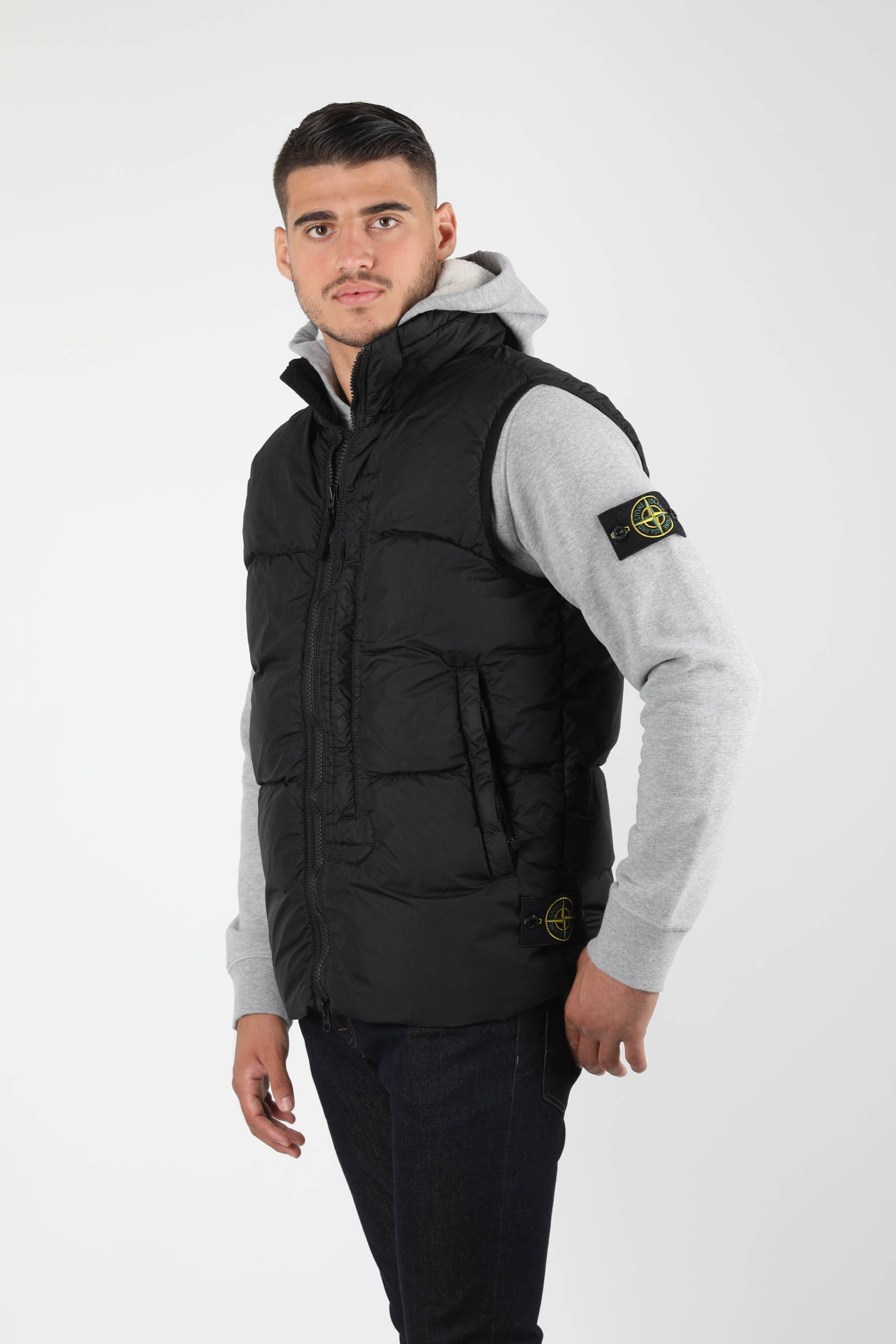 DOUDOUNE SANS MANCHE STONE ISLAND NOIR 7315G0123-V0029