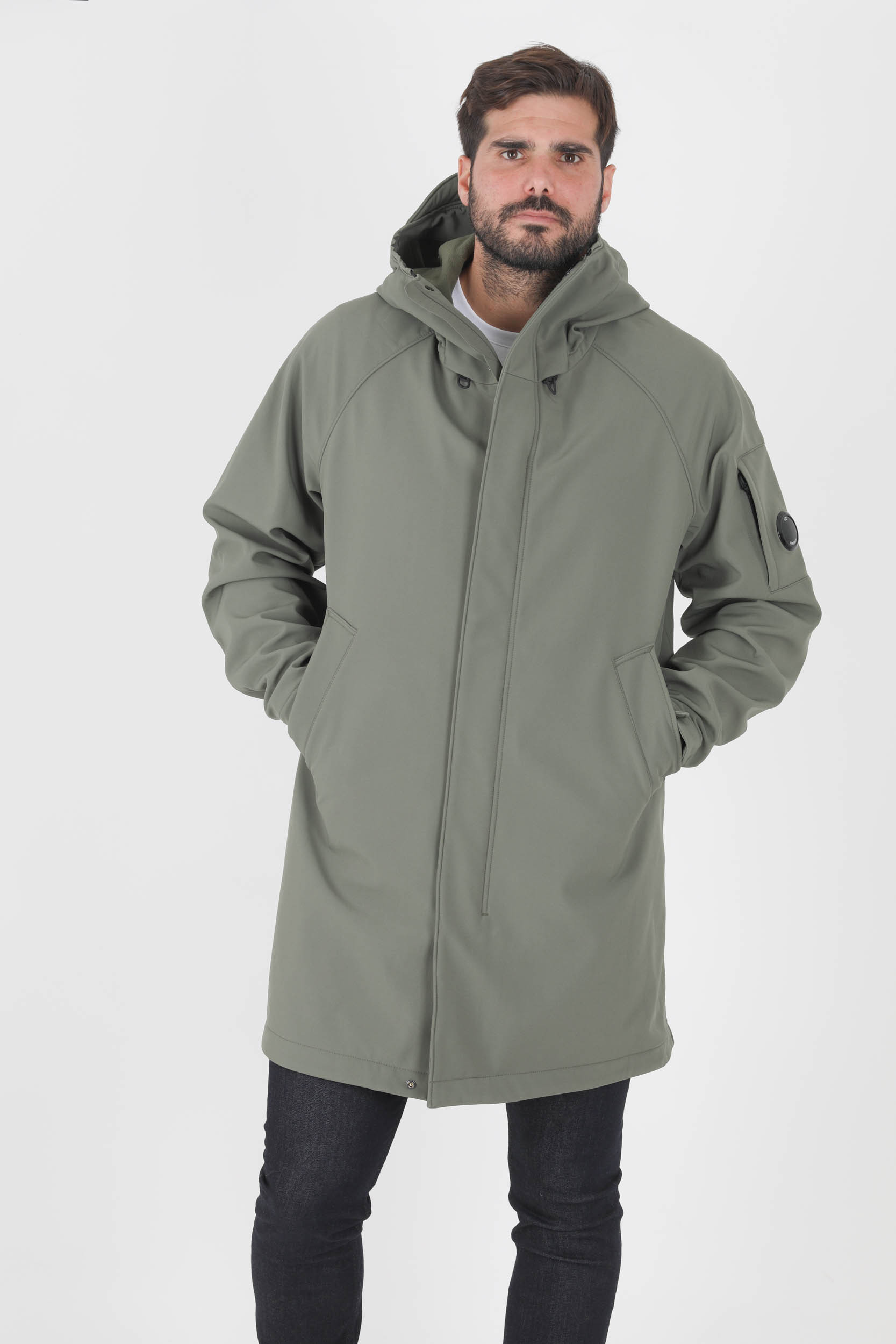 veste zippé cp company kaki