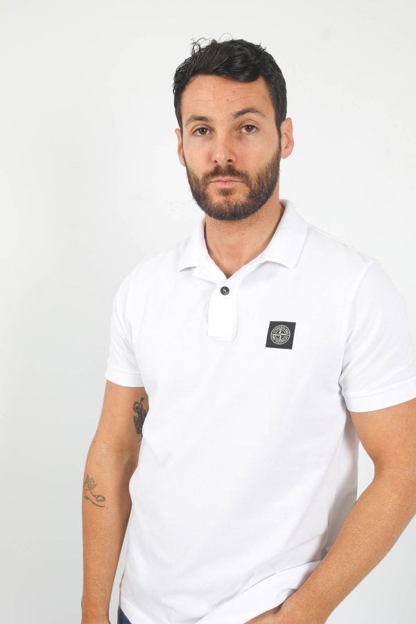 Produit POLO STONE ISLAND BLANC 78152SC17-A0001