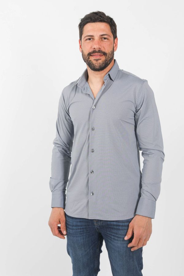 Produit CHEMISE RRD GRIS CLAIR 23184-V58