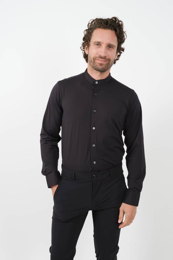 Produit CHEMISE RRD COL MAO MARINE 24250-60