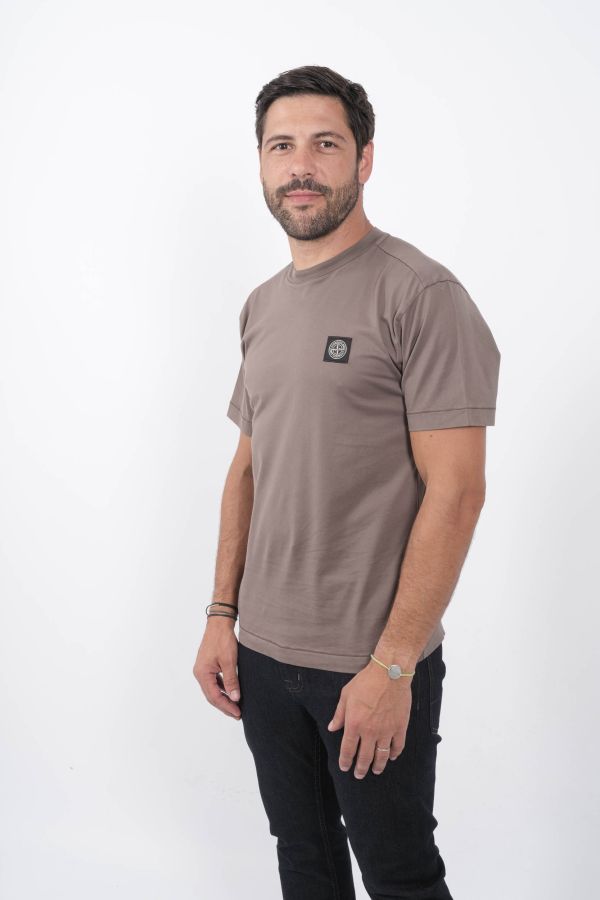 Produit T-SHIRT STONE ISLAND MARRON 811524113-V0075